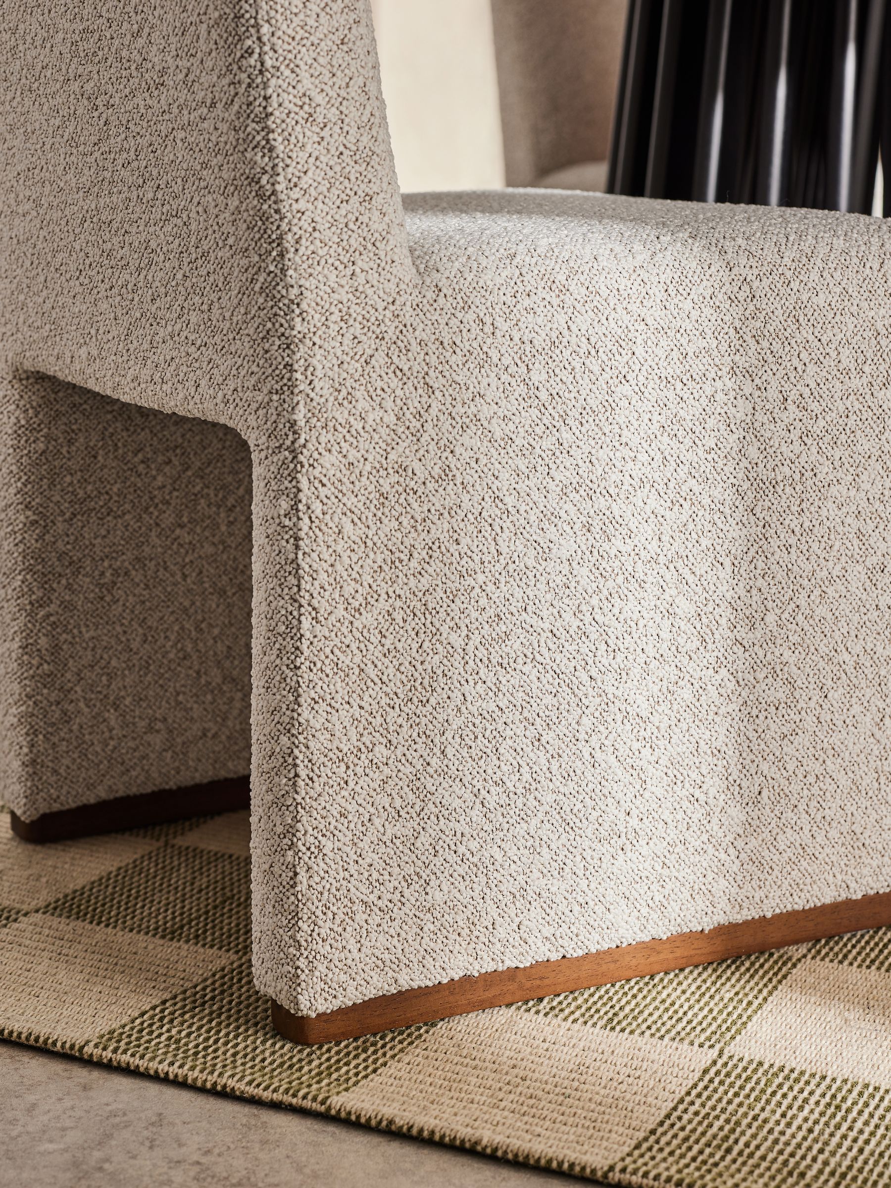 Tova Dining Chair in Light Natural Boucle - Image 3 of 4