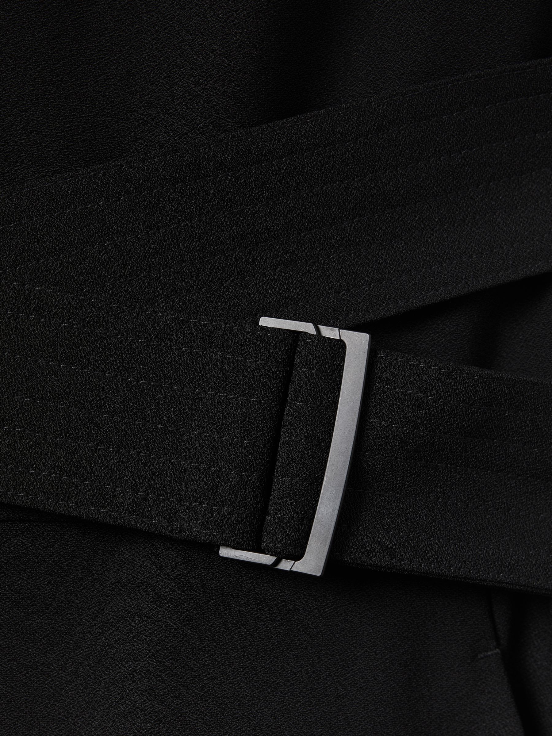 Fitted Belt Strap Jumpsuit in Black - Image 6 of 6