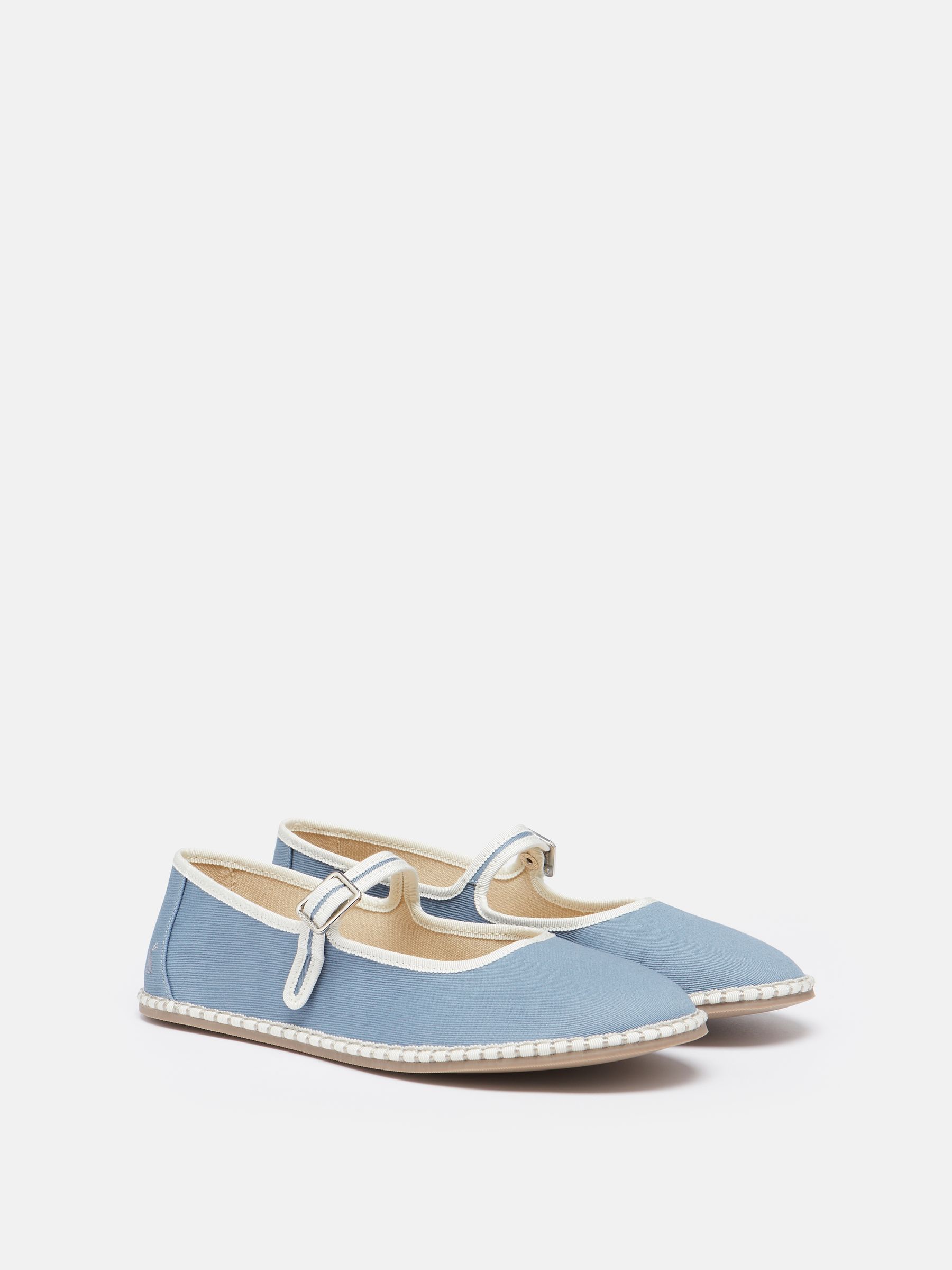 Maddison Light Blue Canvas Mary Jane Shoes - Image 2 of 5