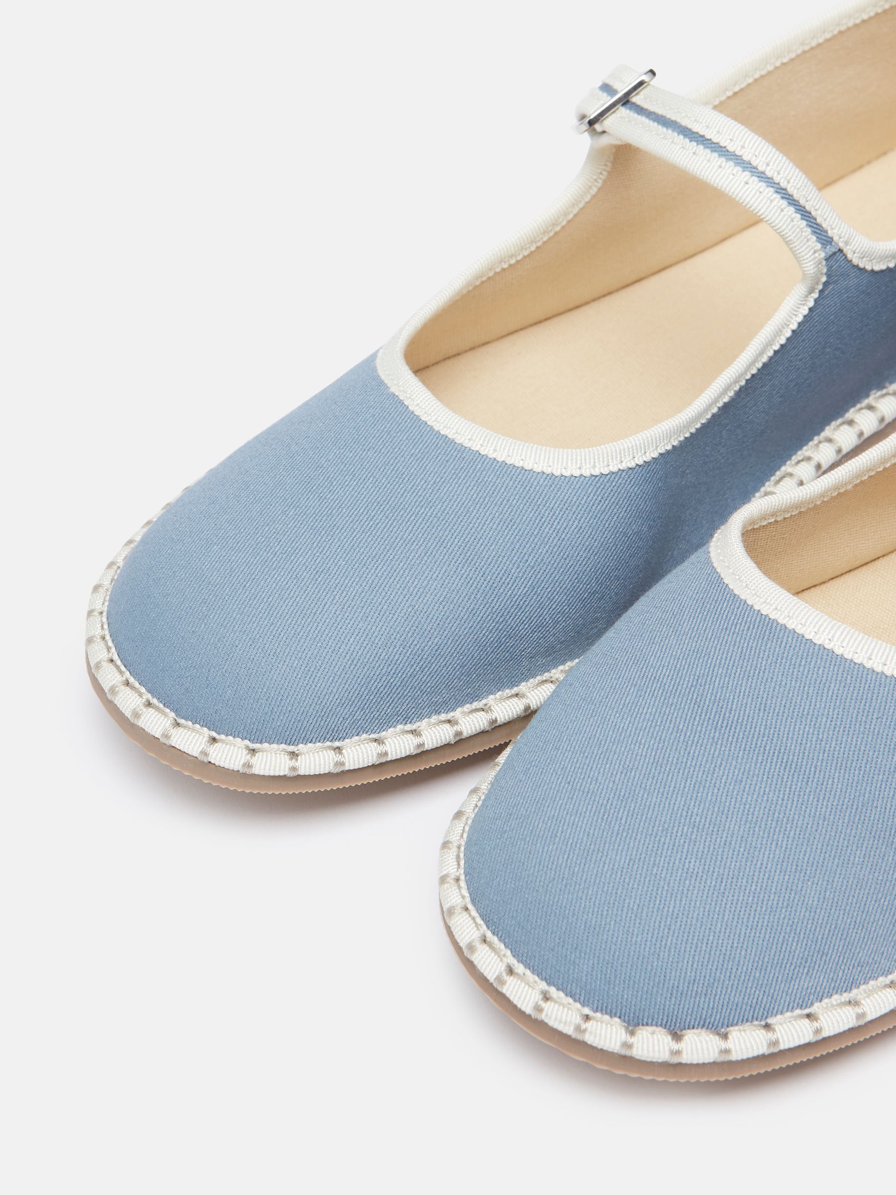 Maddison Light Blue Canvas Mary Jane Shoes - Image 5 of 5