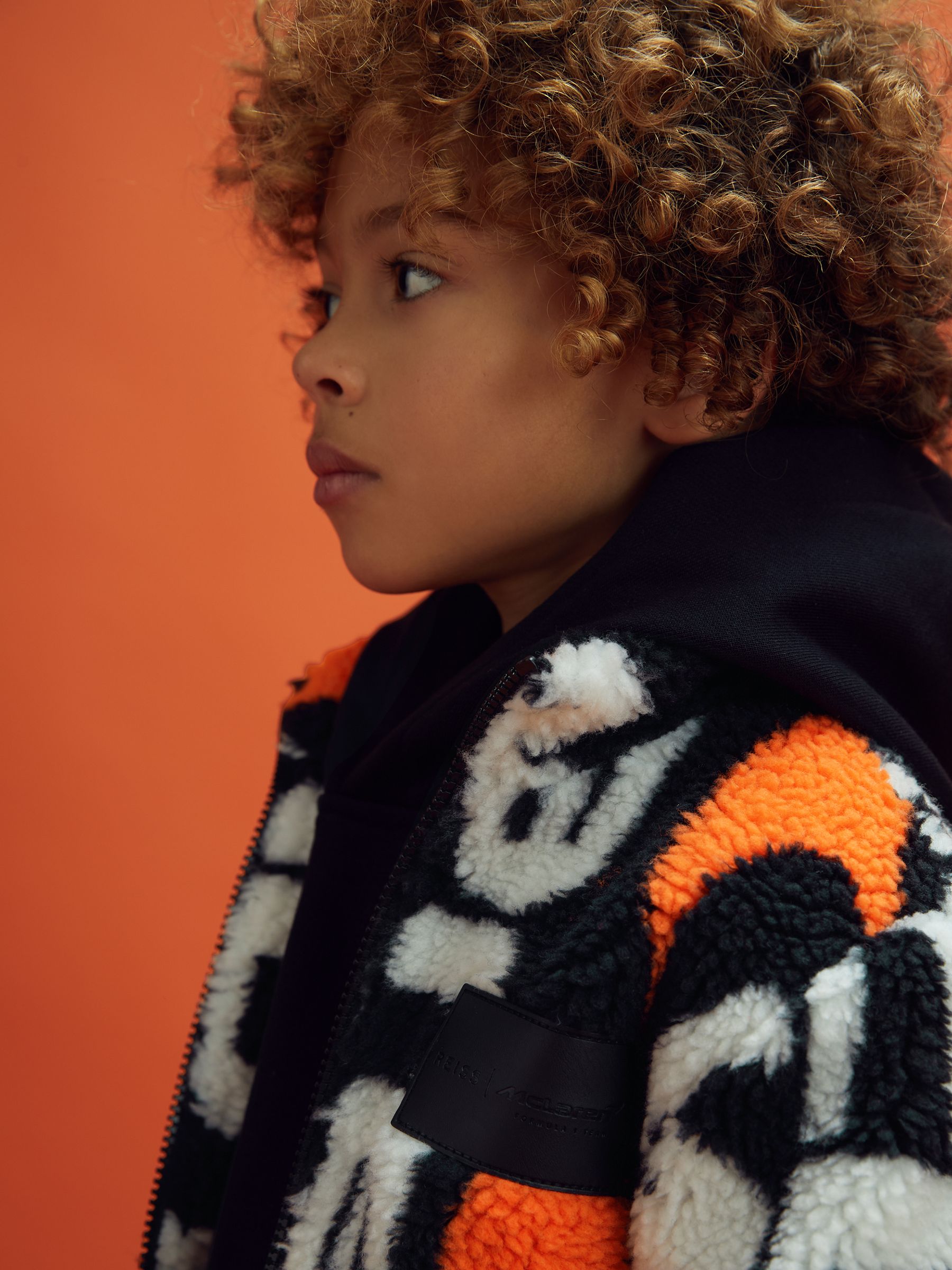 13-14 yrs McLaren F1 Zip-Through Fleece Jacket in Black - Image 6 of 8