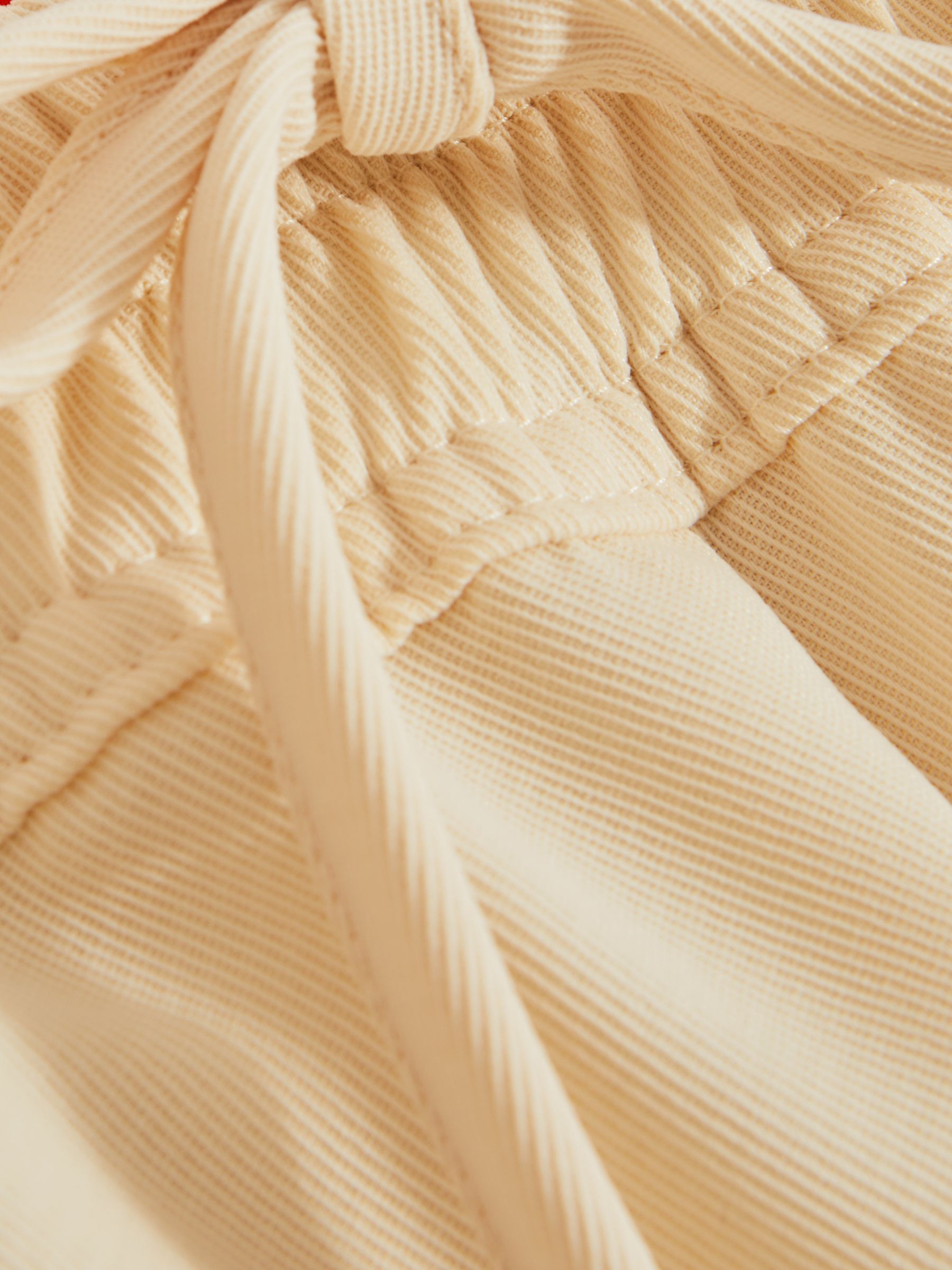 McLaren F1 Side Stripe Drawstring Trousers in Off White/Papaya - Image 6 of 7