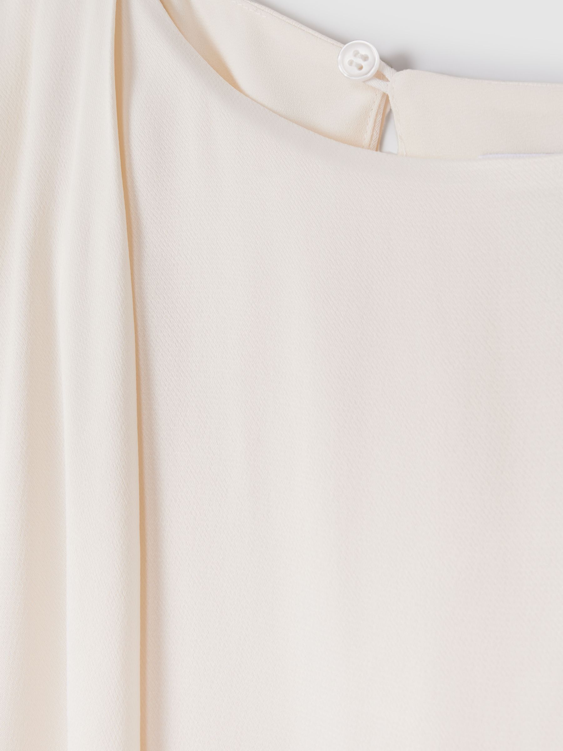 Draped Jumpsuit in Ivory - Image 6 of 6
