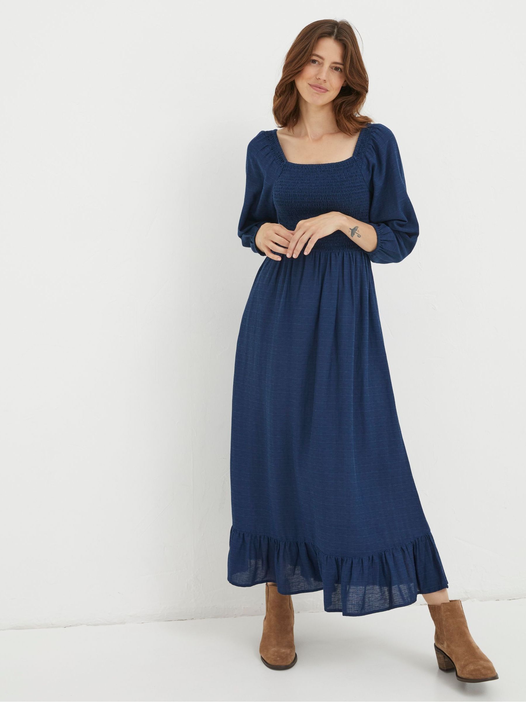 Blue Adele Midi Dress - Image 1 of 5