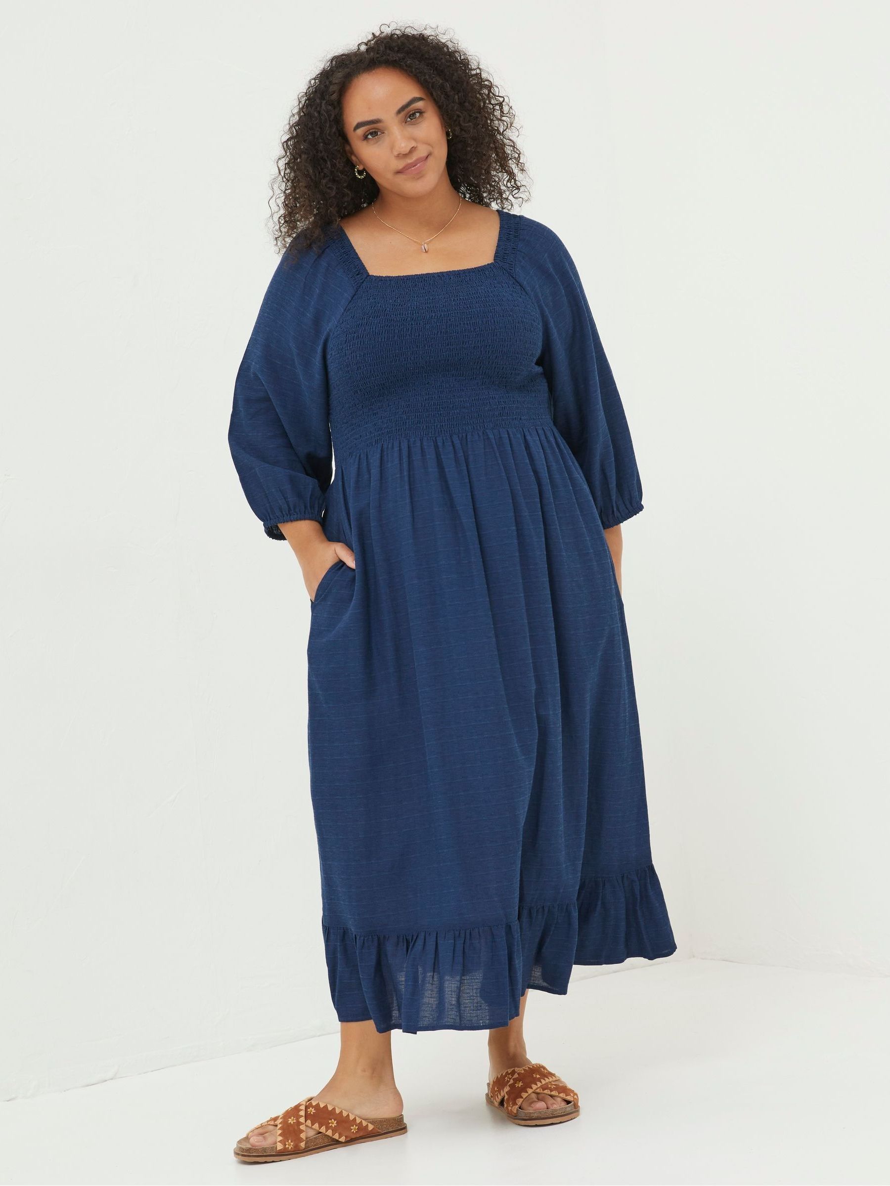 Blue Adele Midi Dress - Image 3 of 5