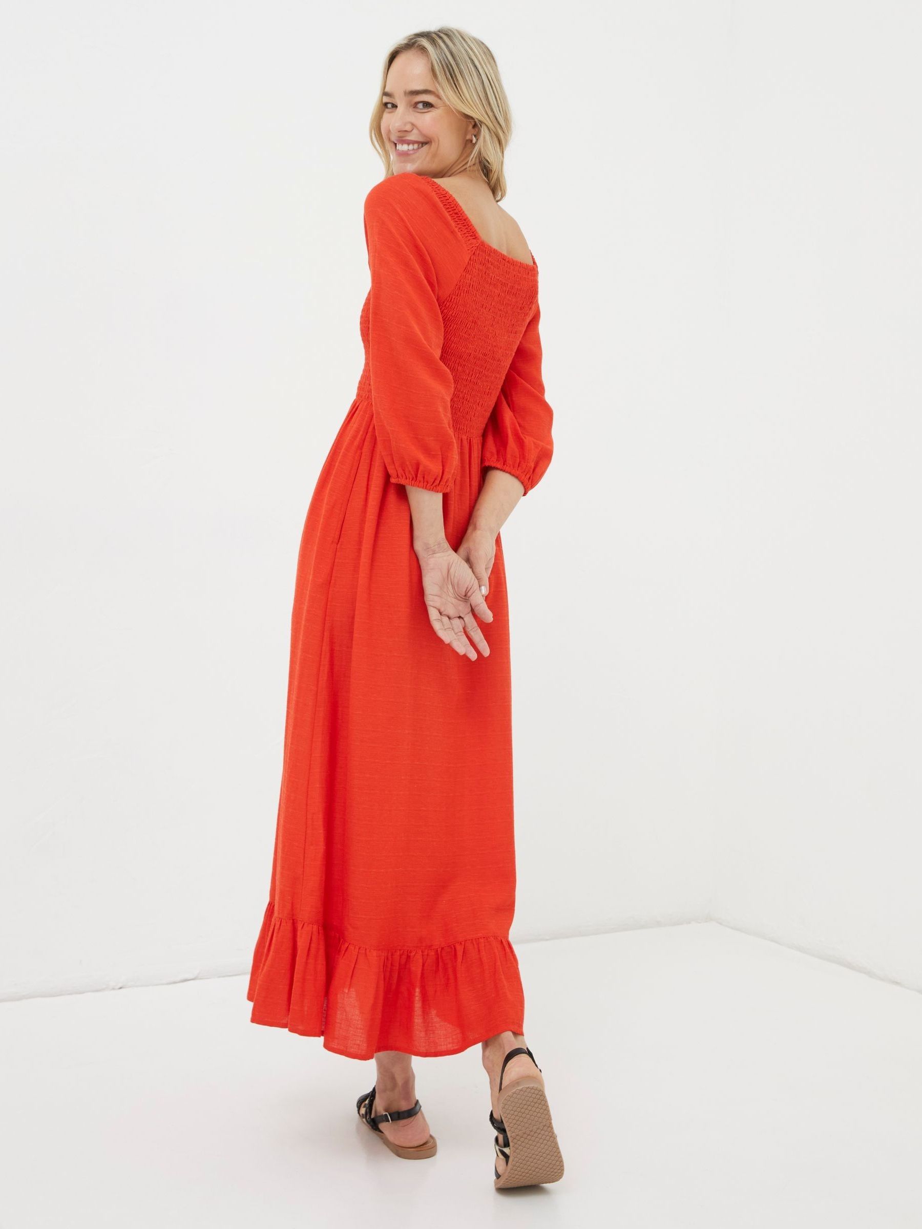 Red Adele Midi Dress - Image 2 of 6