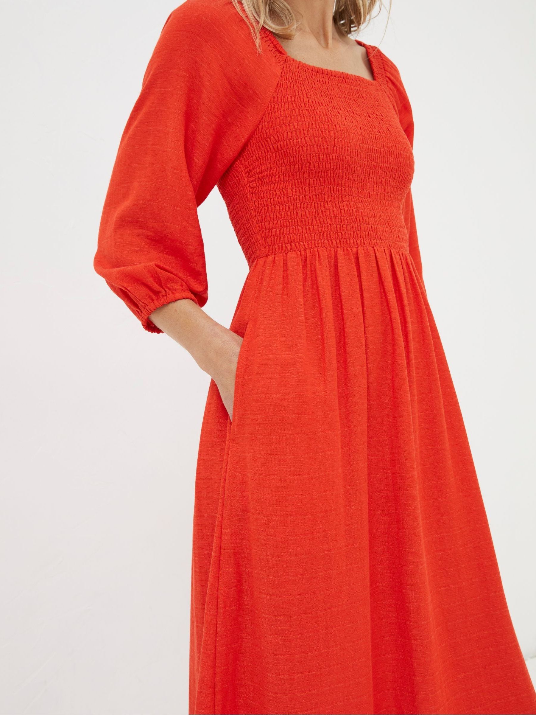 Red Adele Midi Dress - Image 5 of 6