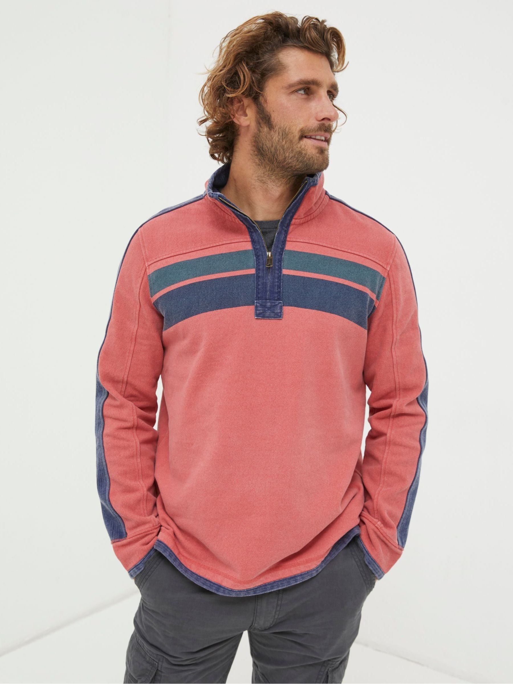 Pink Yoke Stripe Sweatshirt - Image 1 of 3