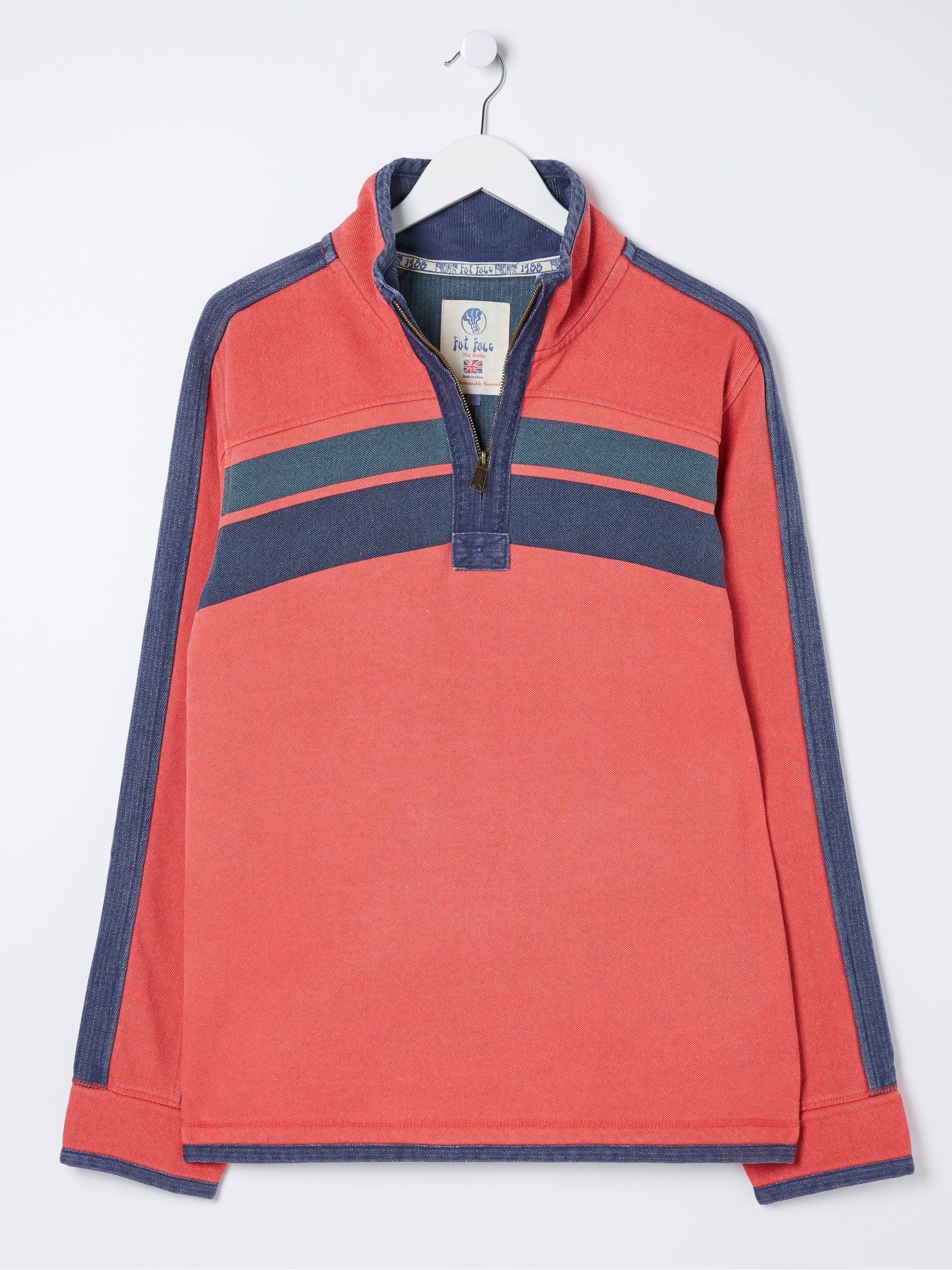 Pink Yoke Stripe Sweatshirt - Image 3 of 3 Pink Yoke Stripe Sweatshirt - Image 3 of 3