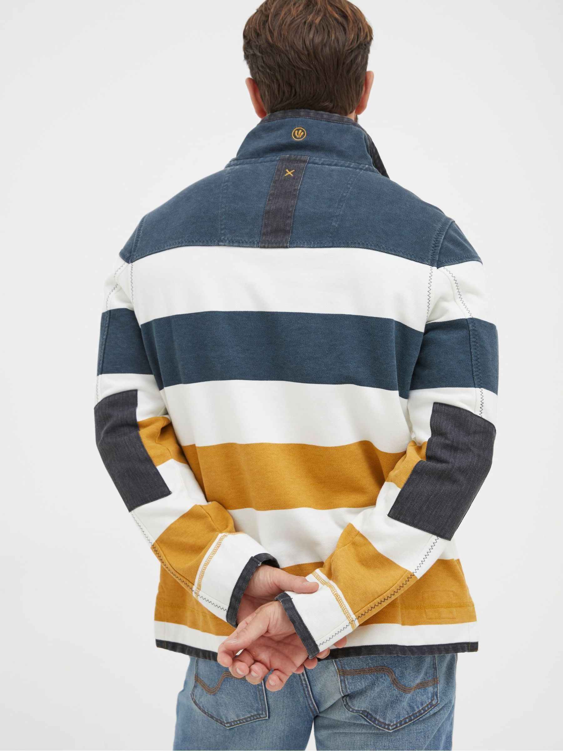Airlie Yellow Rugby Stripe Sweatshirt - Image 2 of 6 Airlie Yellow Rugby Stripe Sweatshirt - Image 2 of 6