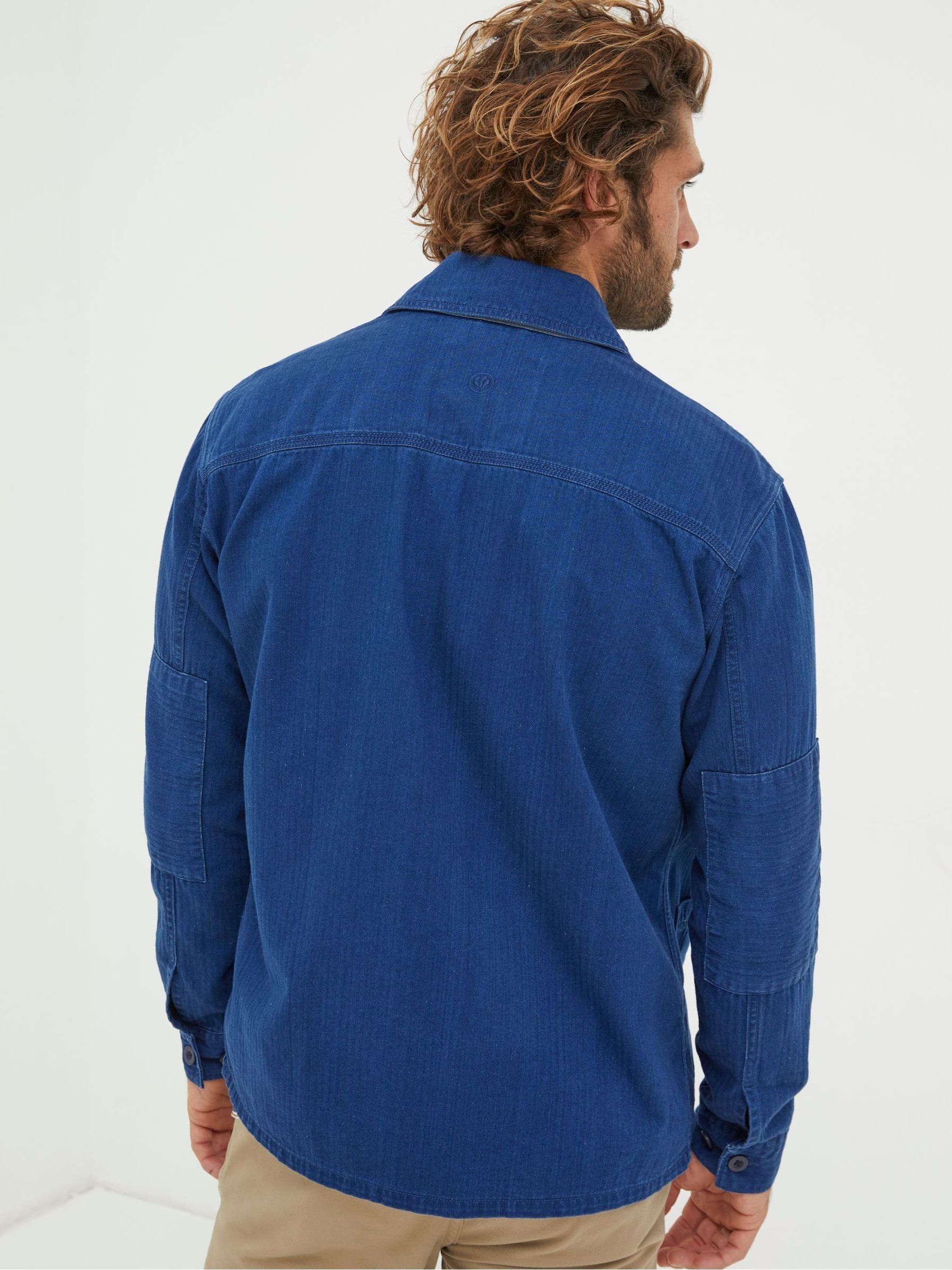 Blue Worker Jacket - Image 2 of 6 Blue Worker Jacket - Image 2 of 6