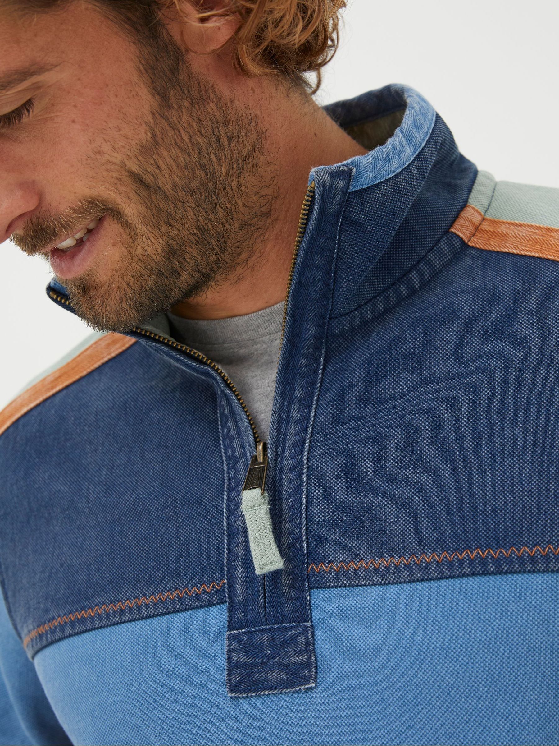 Airlie Blue Panel Contrast Sweatshirt - Image 4 of 5