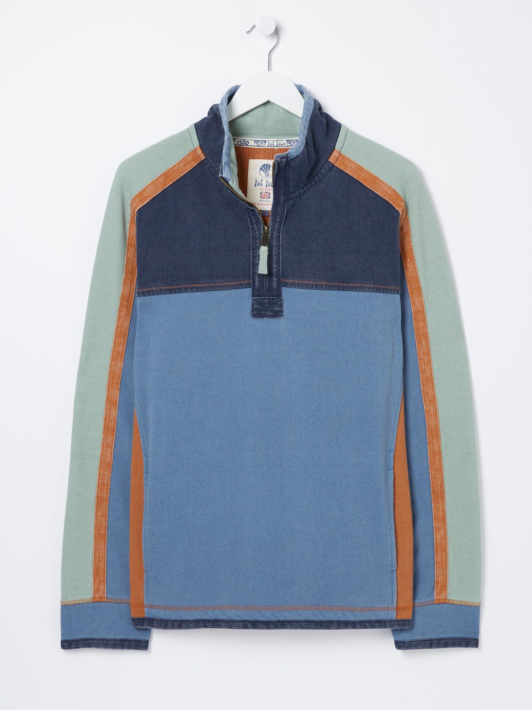 Airlie Blue Panel Contrast Sweatshirt - Image 5 of 5