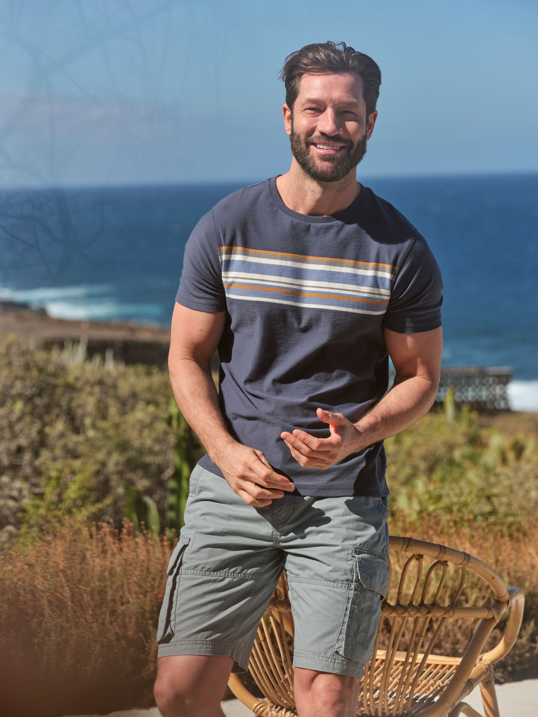 Blue Chest Stripe T-Shirt - Image 1 of 6