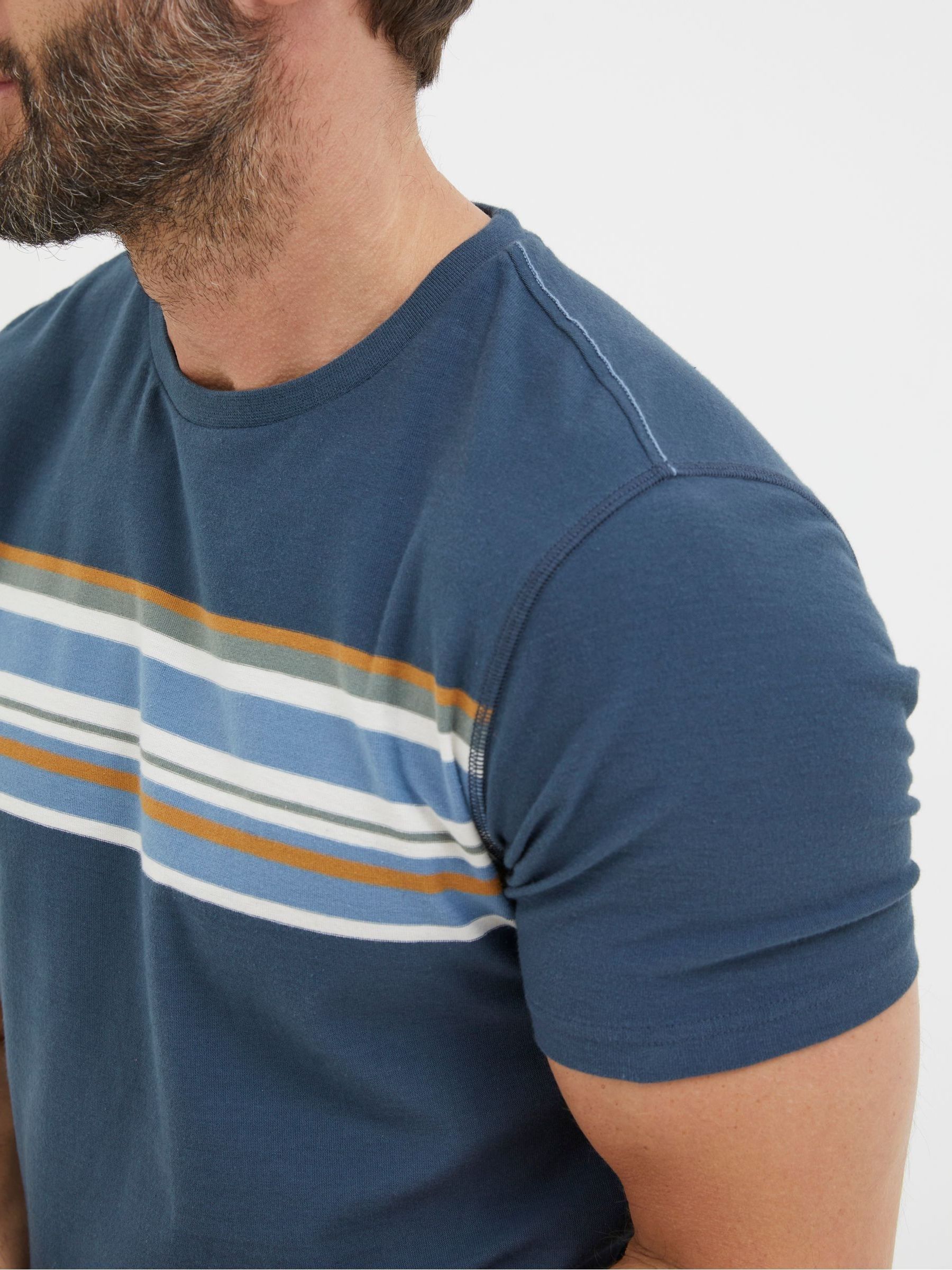 Blue Chest Stripe T-Shirt - Image 5 of 6
