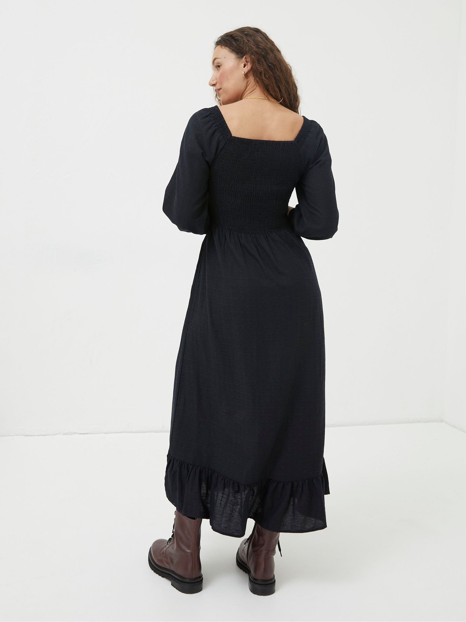 Black Adele Midi Dress - Image 2 of 5