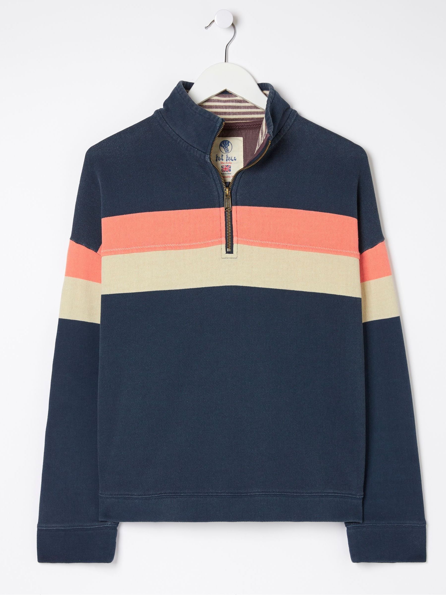 Blue Relaxed Airlie Colour Block Sweatshirt - Image 5 of 5 Blue Relaxed Airlie Colour Block Sweatshirt - Image 5 of 5