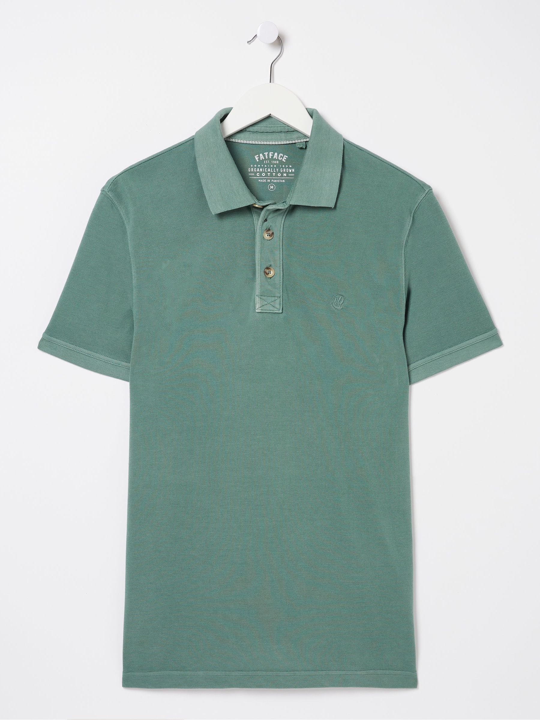 Green Pique Polo Shirt - Image 4 of 4