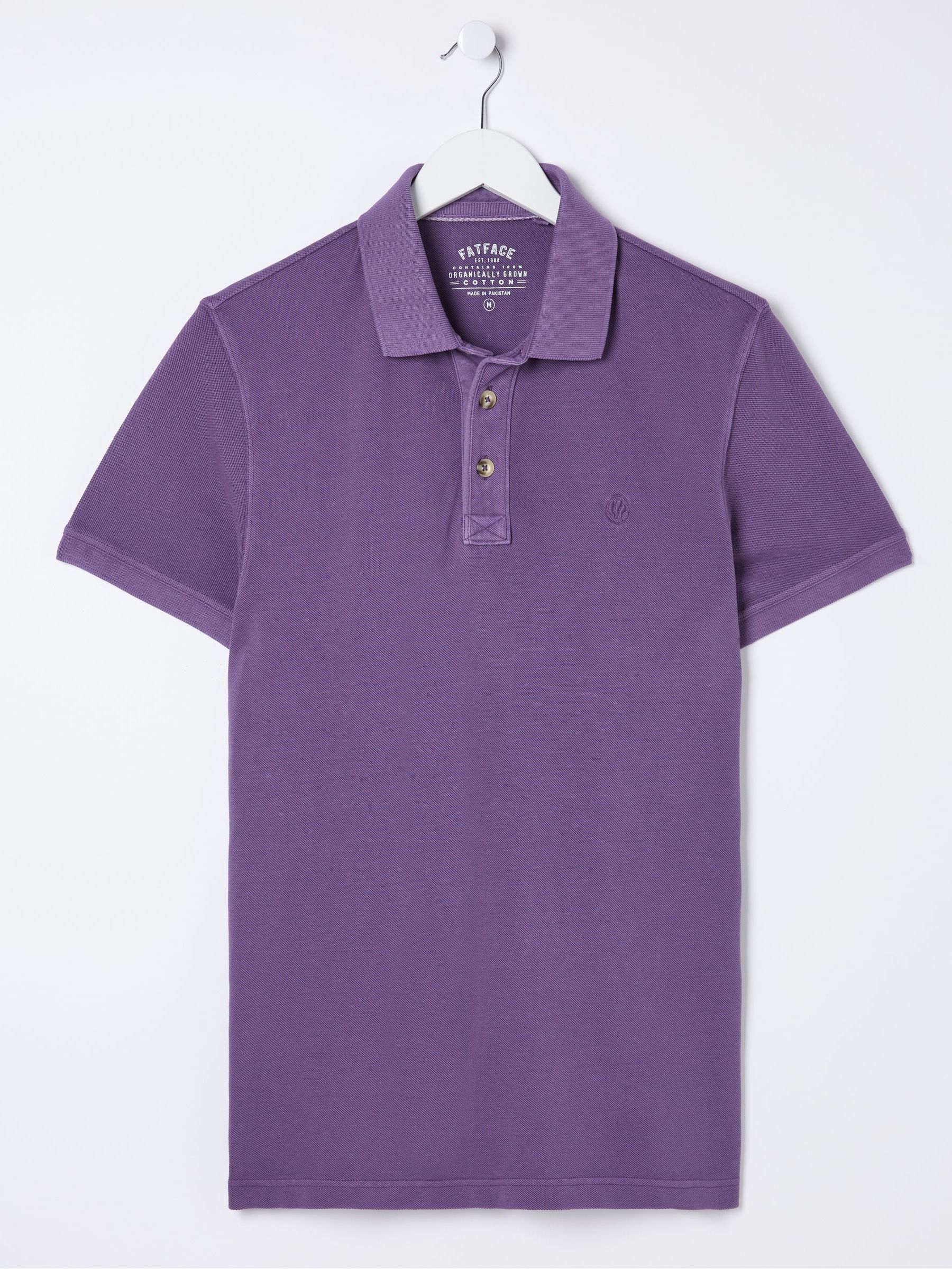 Purple Pique Polo Shirt - Image 5 of 5 Purple Pique Polo Shirt - Image 5 of 5