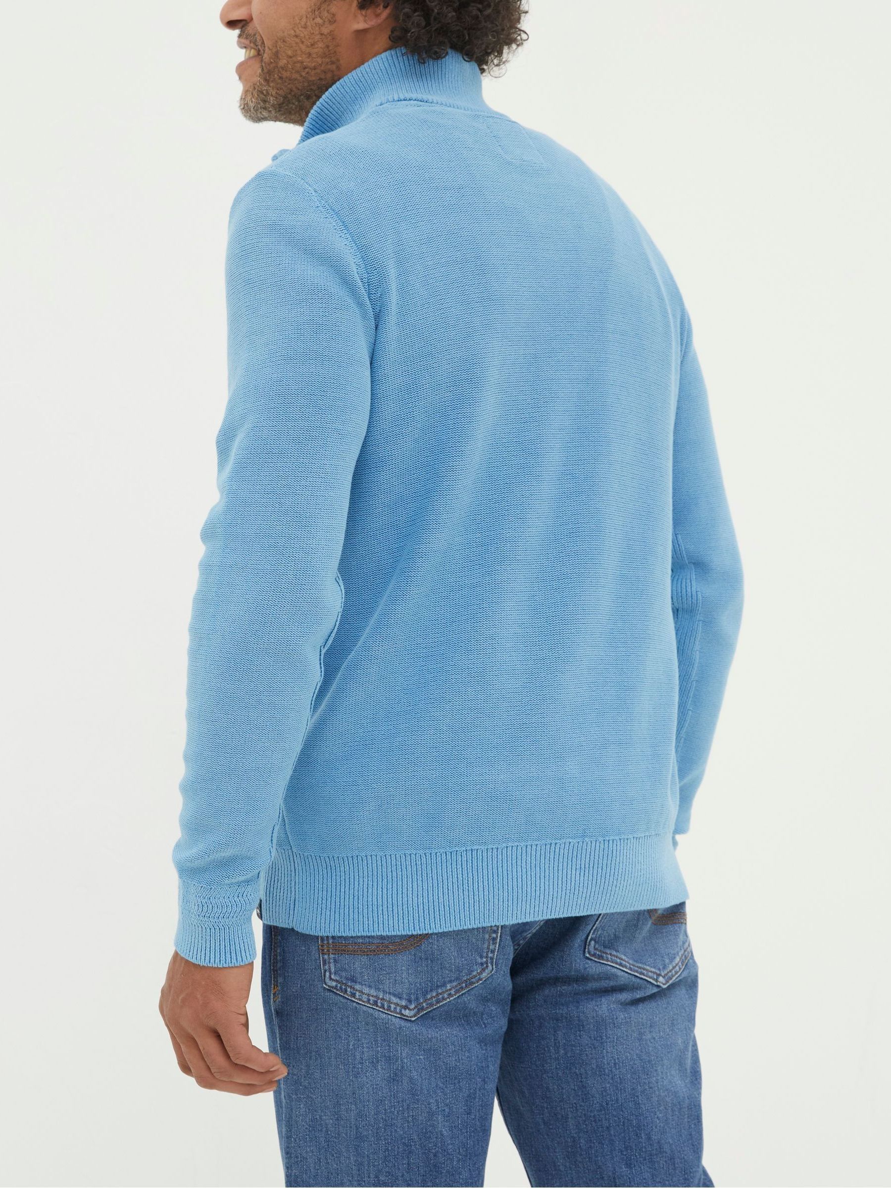 Blue Berwick Half Neck Jumper - Image 2 of 5
