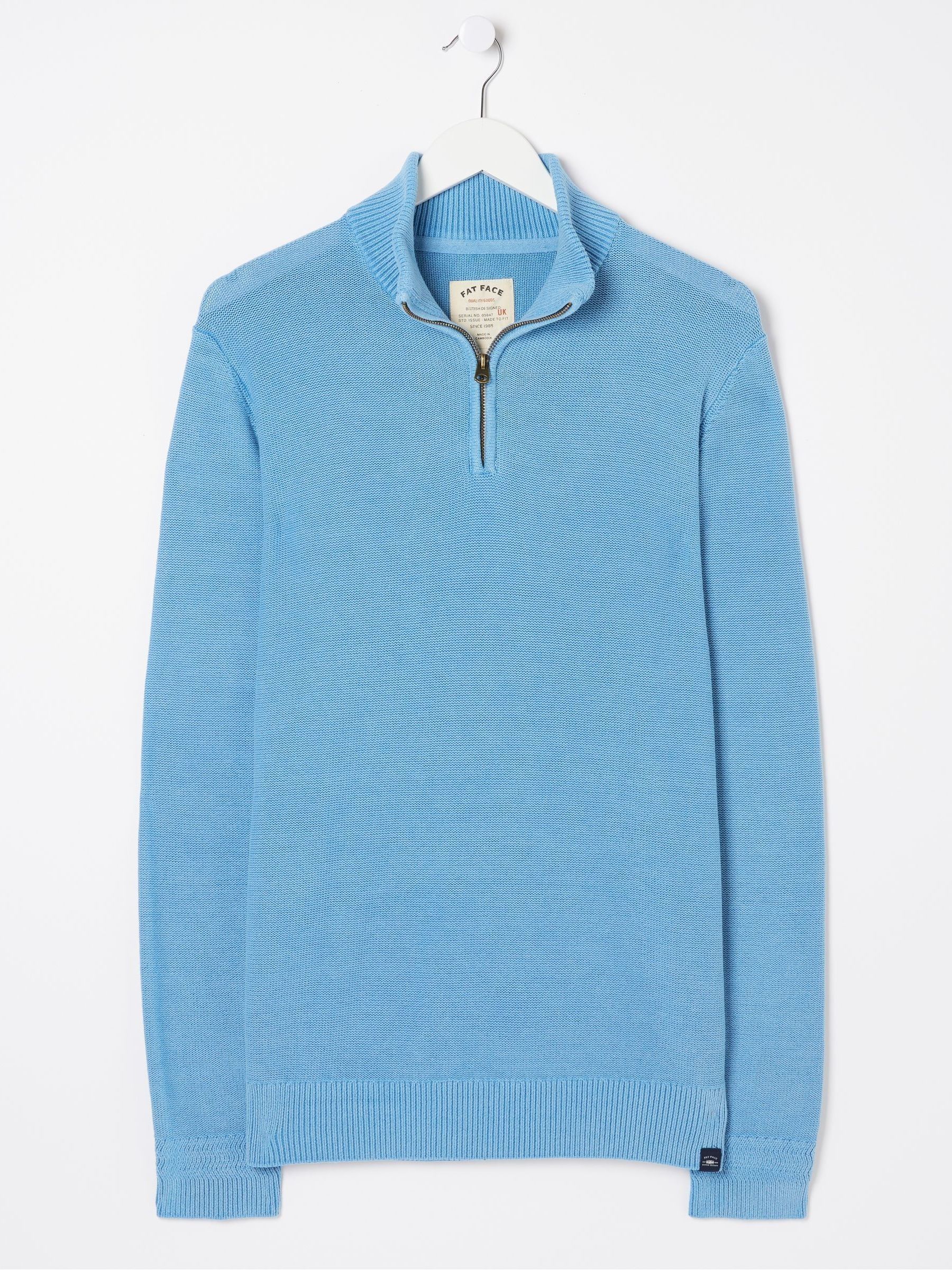 Blue Berwick Half Neck Jumper - Image 5 of 5