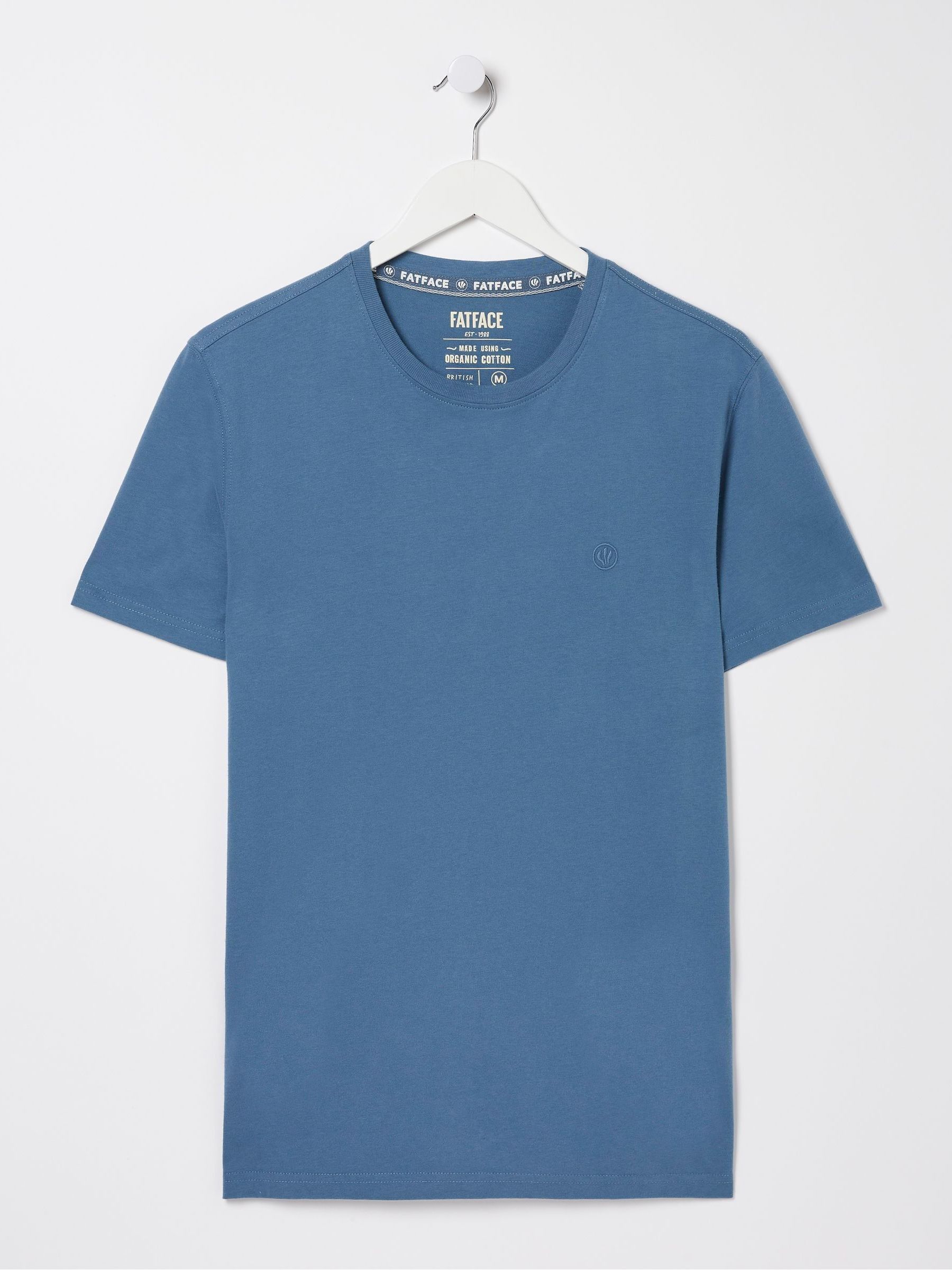 Lulworth Mid Blue Crew T-Shirt - Image 5 of 5