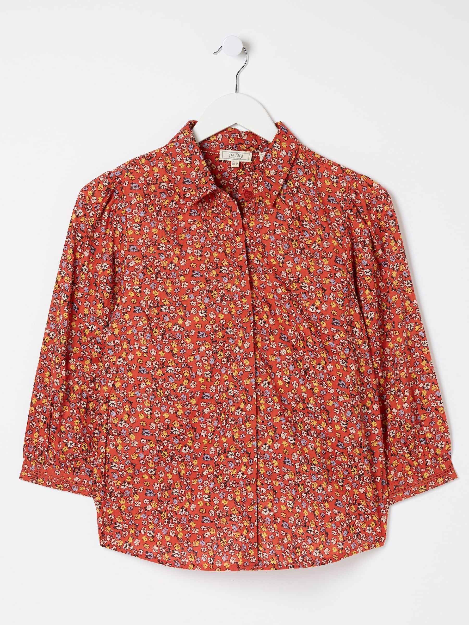 Red Gradient Floral Shirt - Image 5 of 5