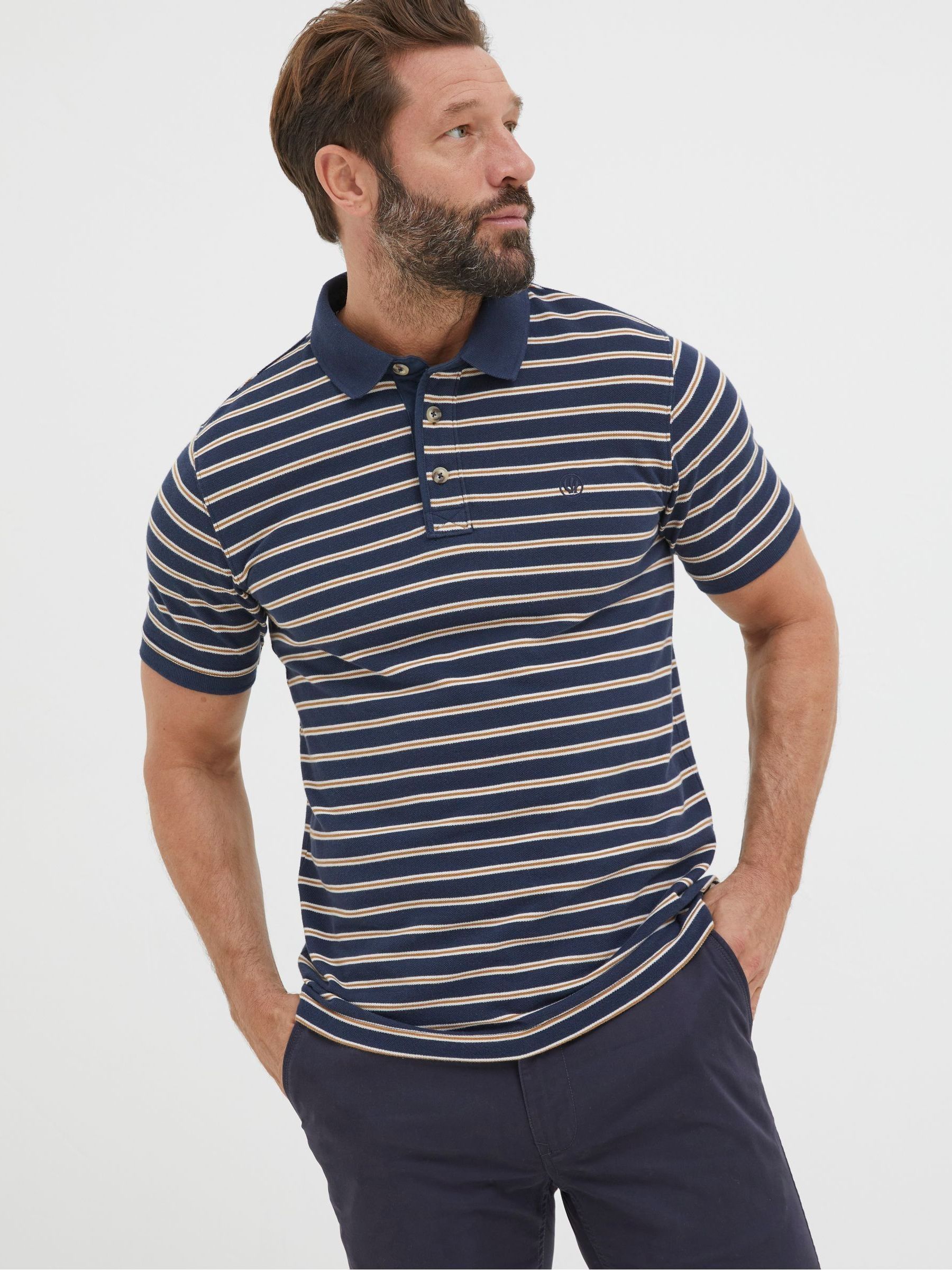 Blue Stripe Polo Shirt - Image 1 of 5