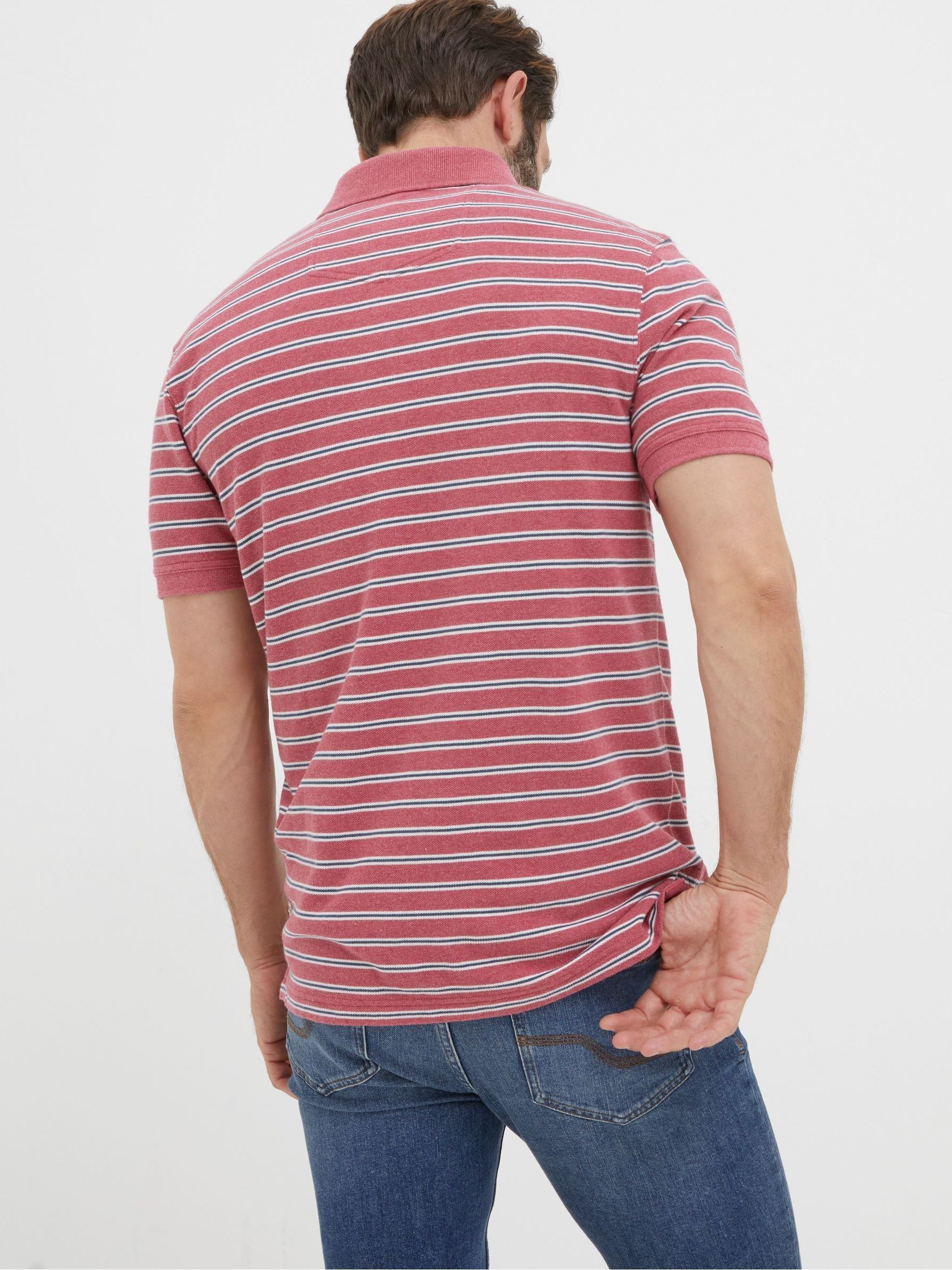 Pink Stripe Polo Shirt - Image 2 of 5