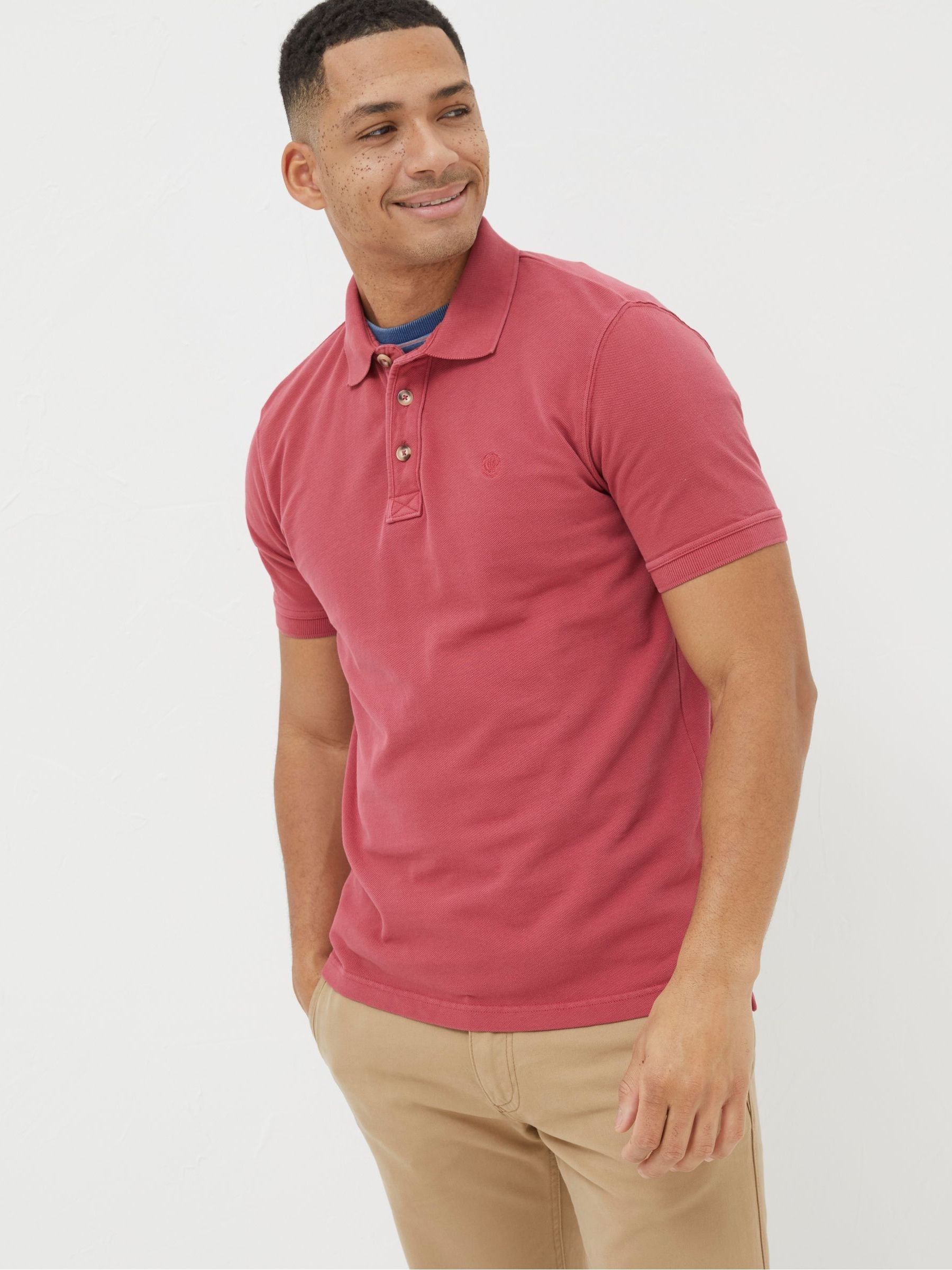Pink Pique Polo Shirt - Image 1 of 3