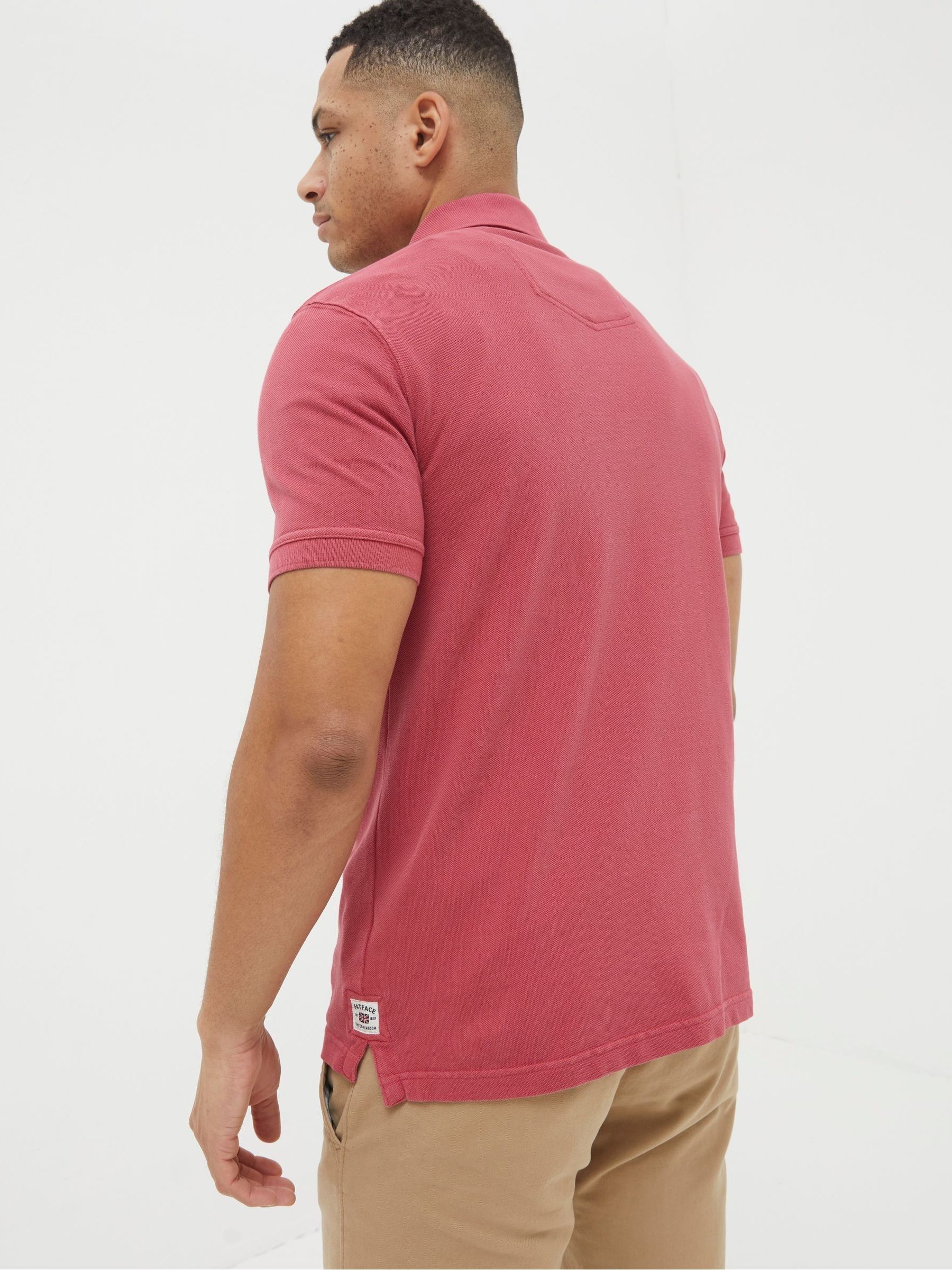 Pink Pique Polo Shirt - Image 2 of 3
