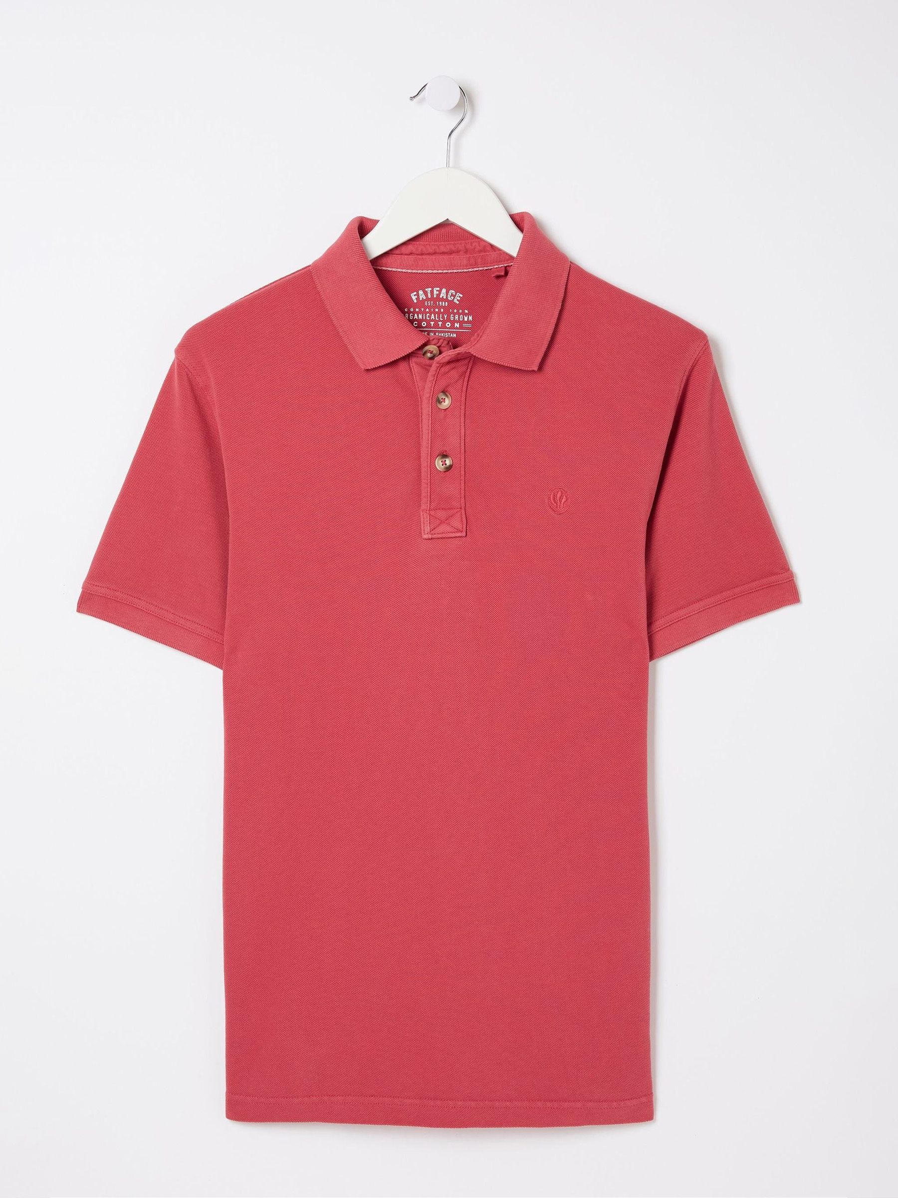 Pink Pique Polo Shirt - Image 3 of 3