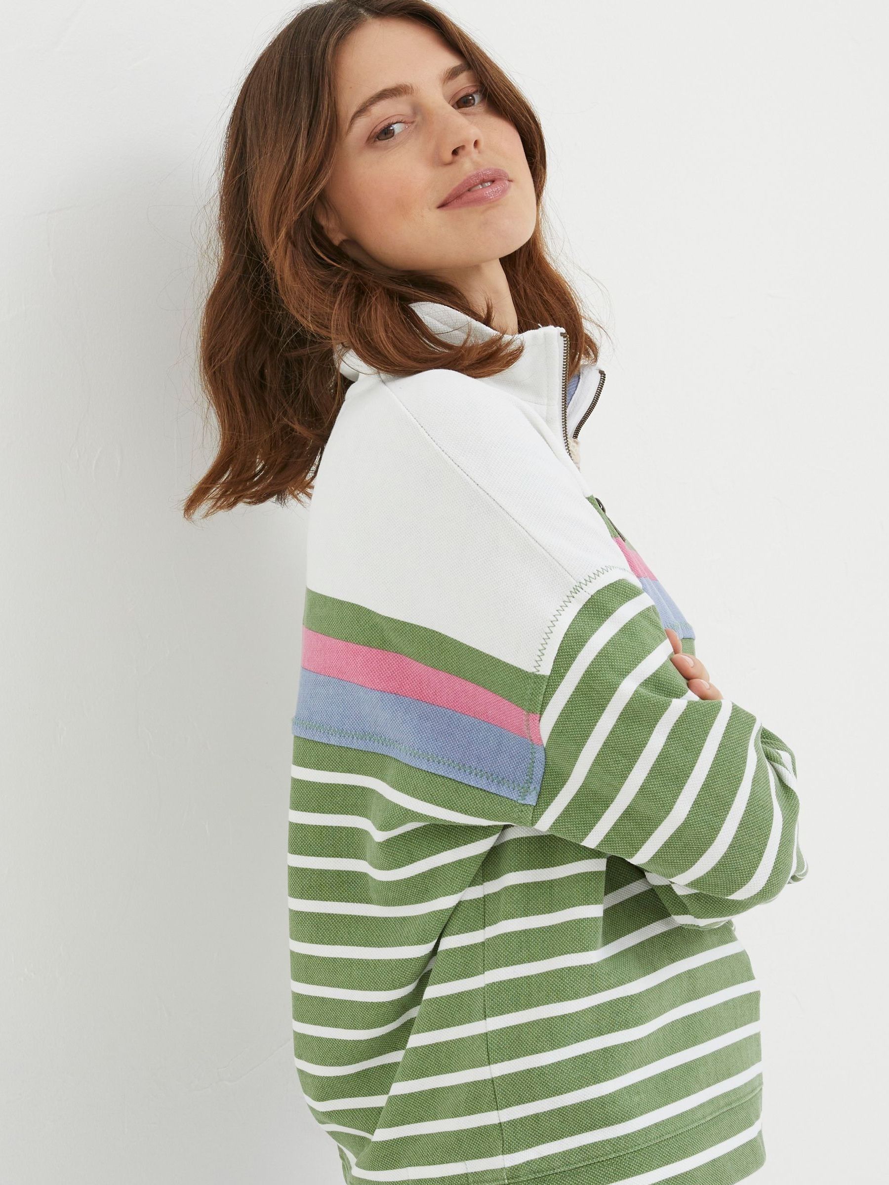 Green Relaxed Airlie Stripe Sweatshirt - Image 2 of 5