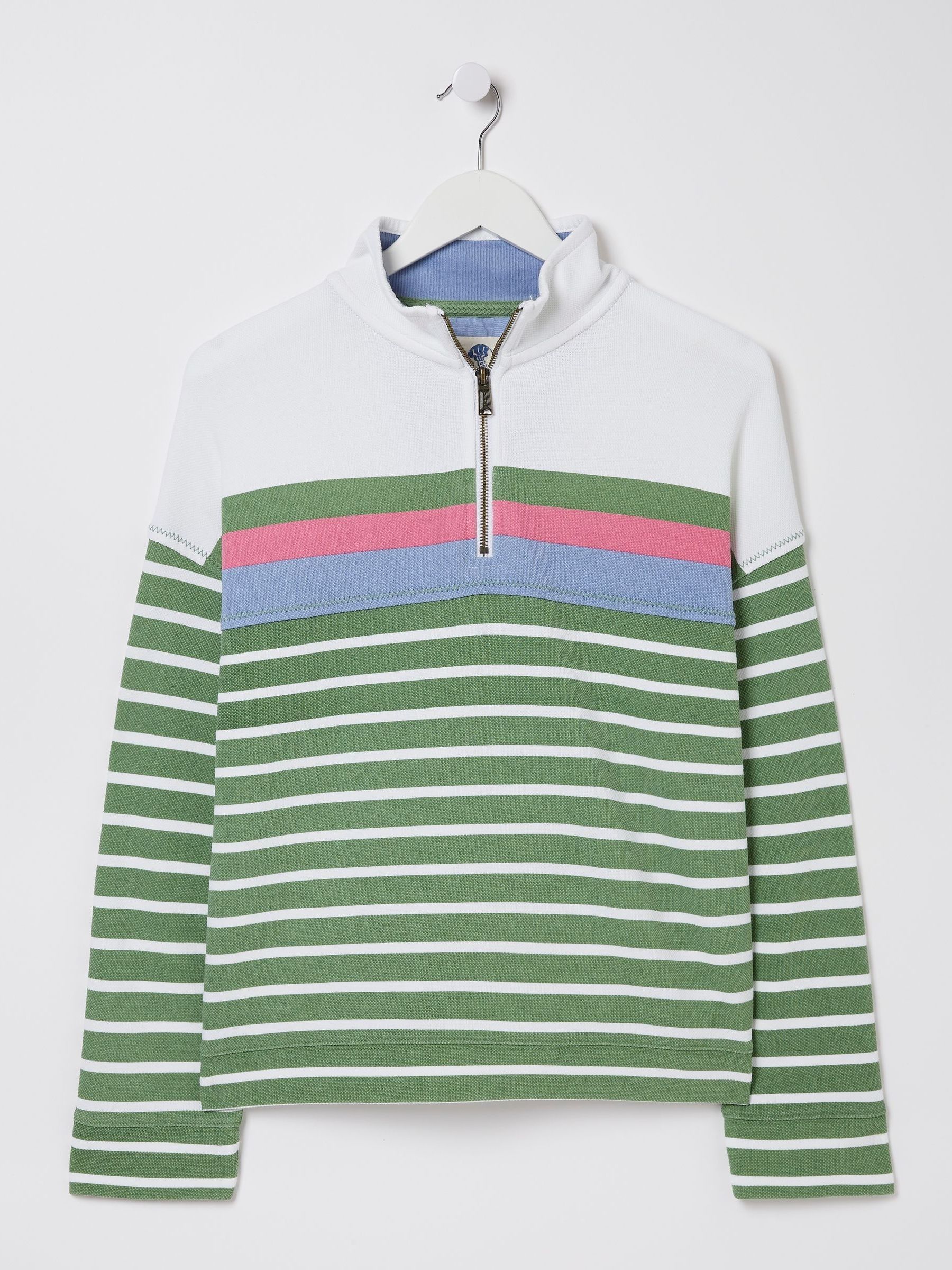 Green Relaxed Airlie Stripe Sweatshirt - Image 5 of 5 Green Relaxed Airlie Stripe Sweatshirt - Image 5 of 5