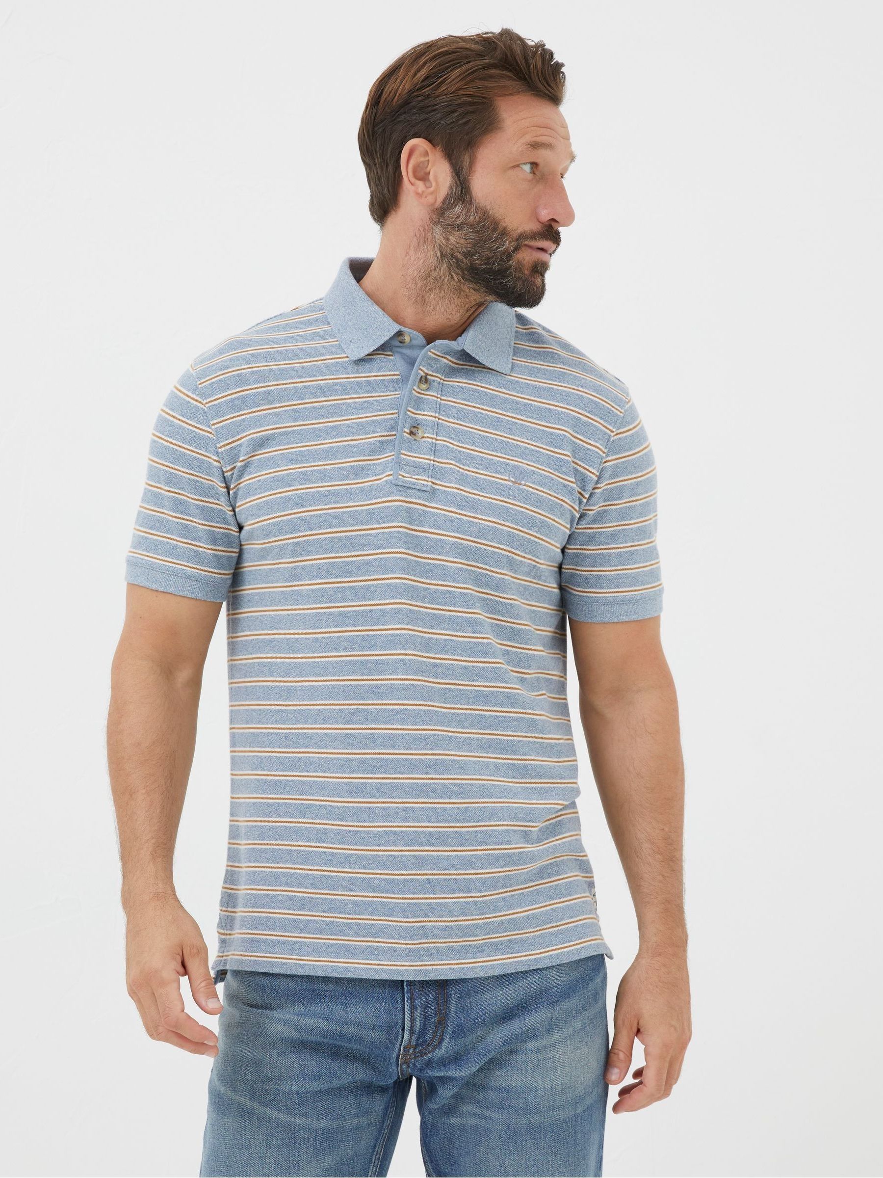 Blue Stripe Polo Shirt - Image 1 of 5