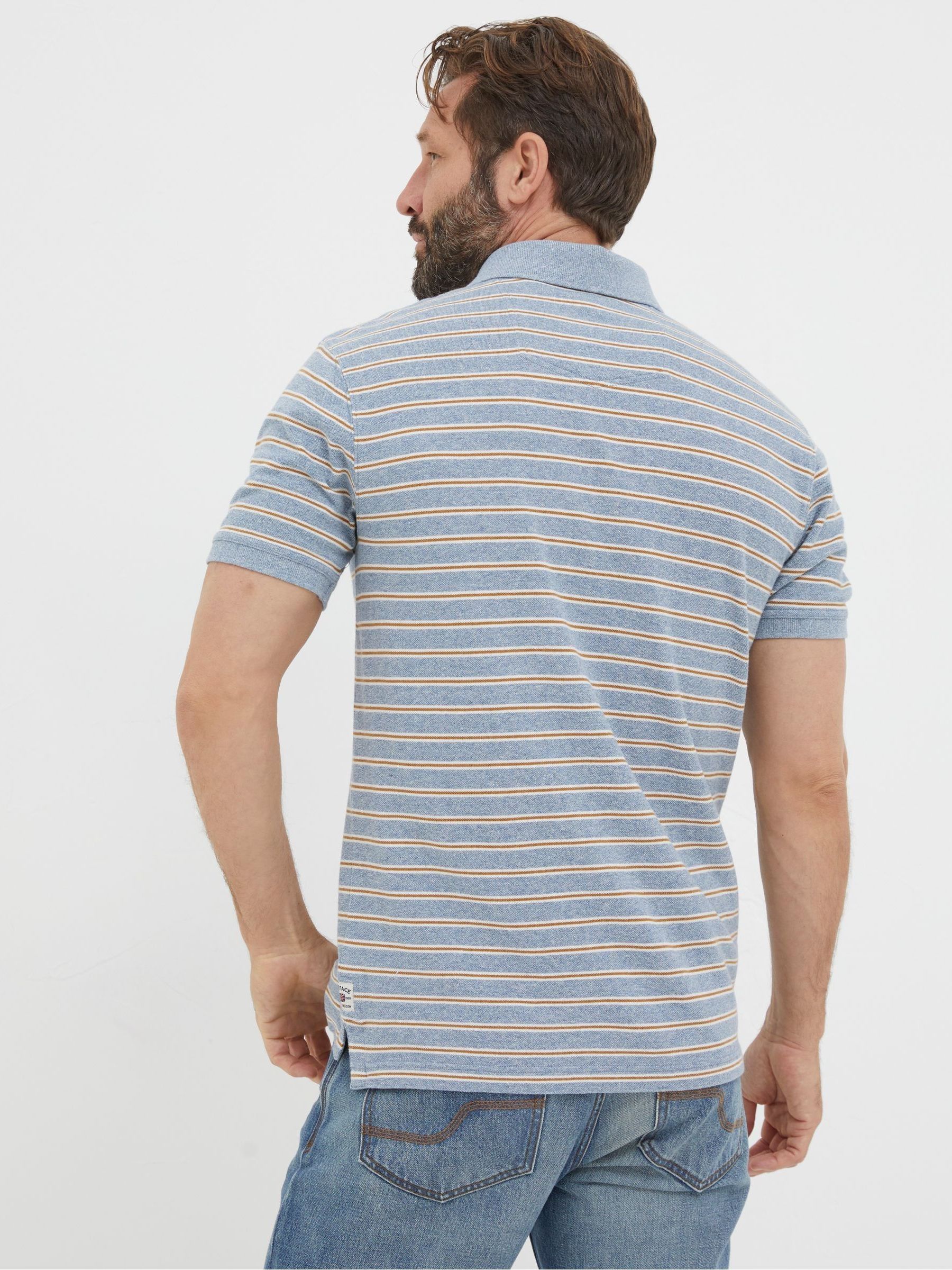 Blue Stripe Polo Shirt - Image 2 of 5