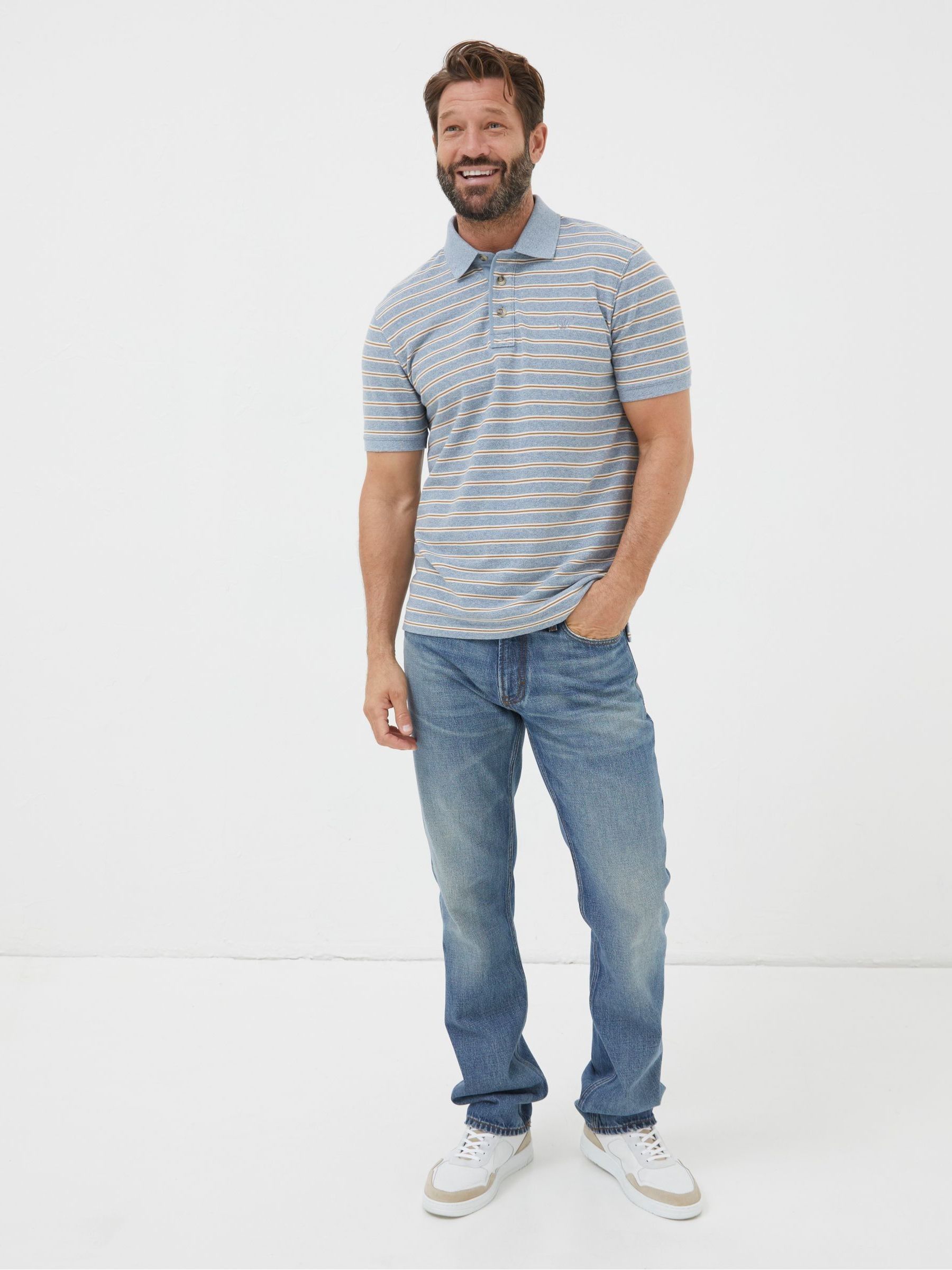 Blue Stripe Polo Shirt - Image 3 of 5