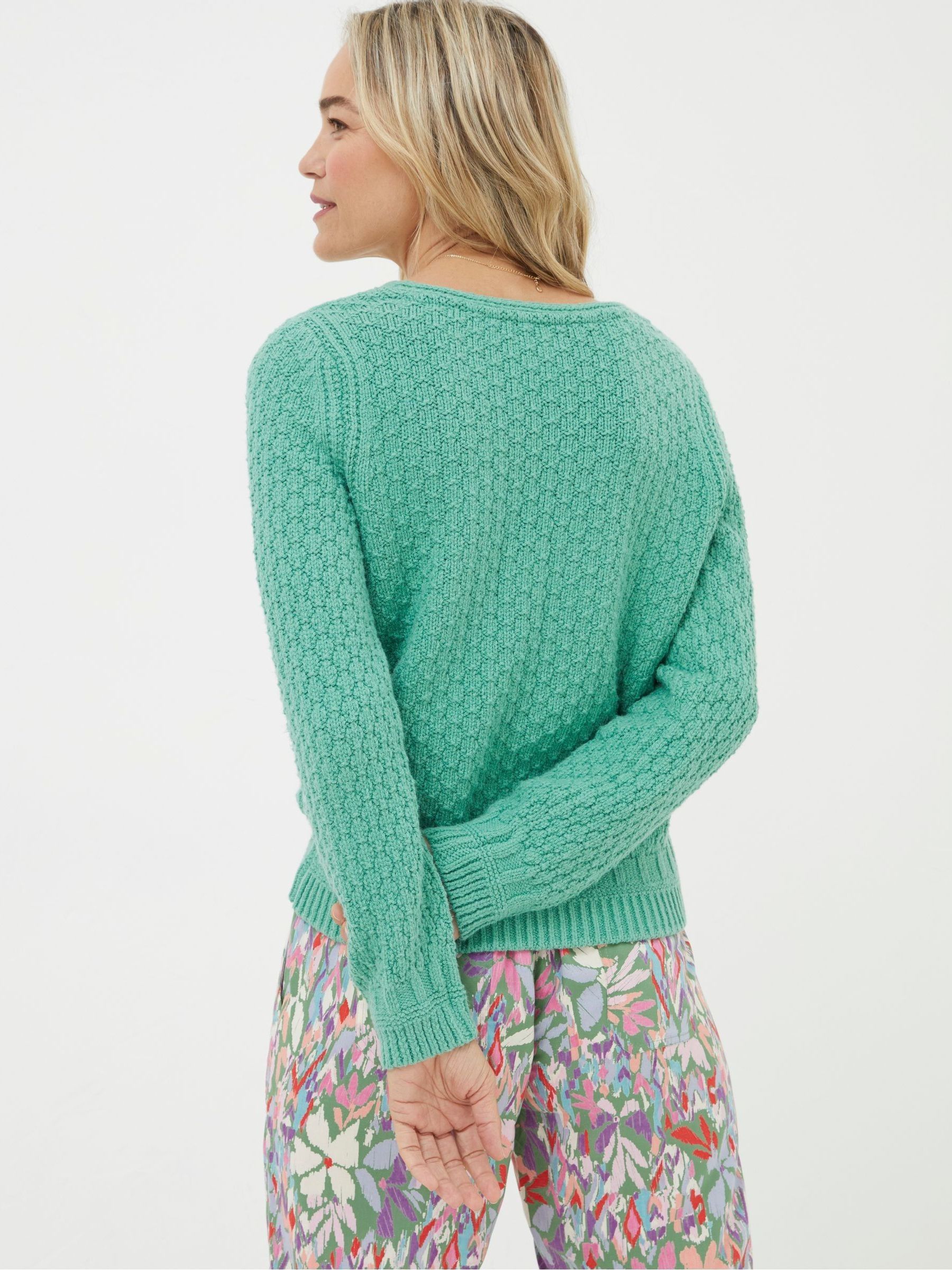 Green V-Neck Jumper - Image 2 of 5