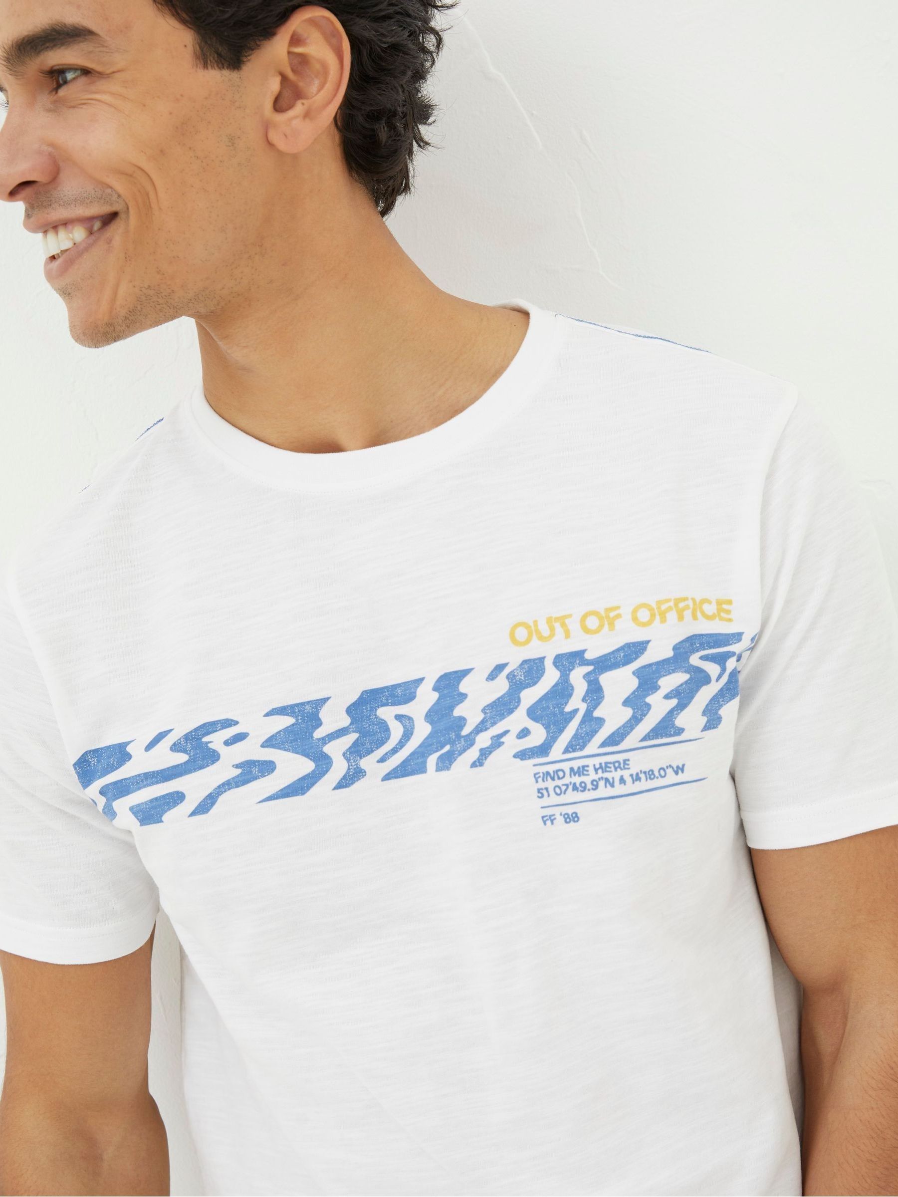White Out Of Office T-Shirt - Image 4 of 5