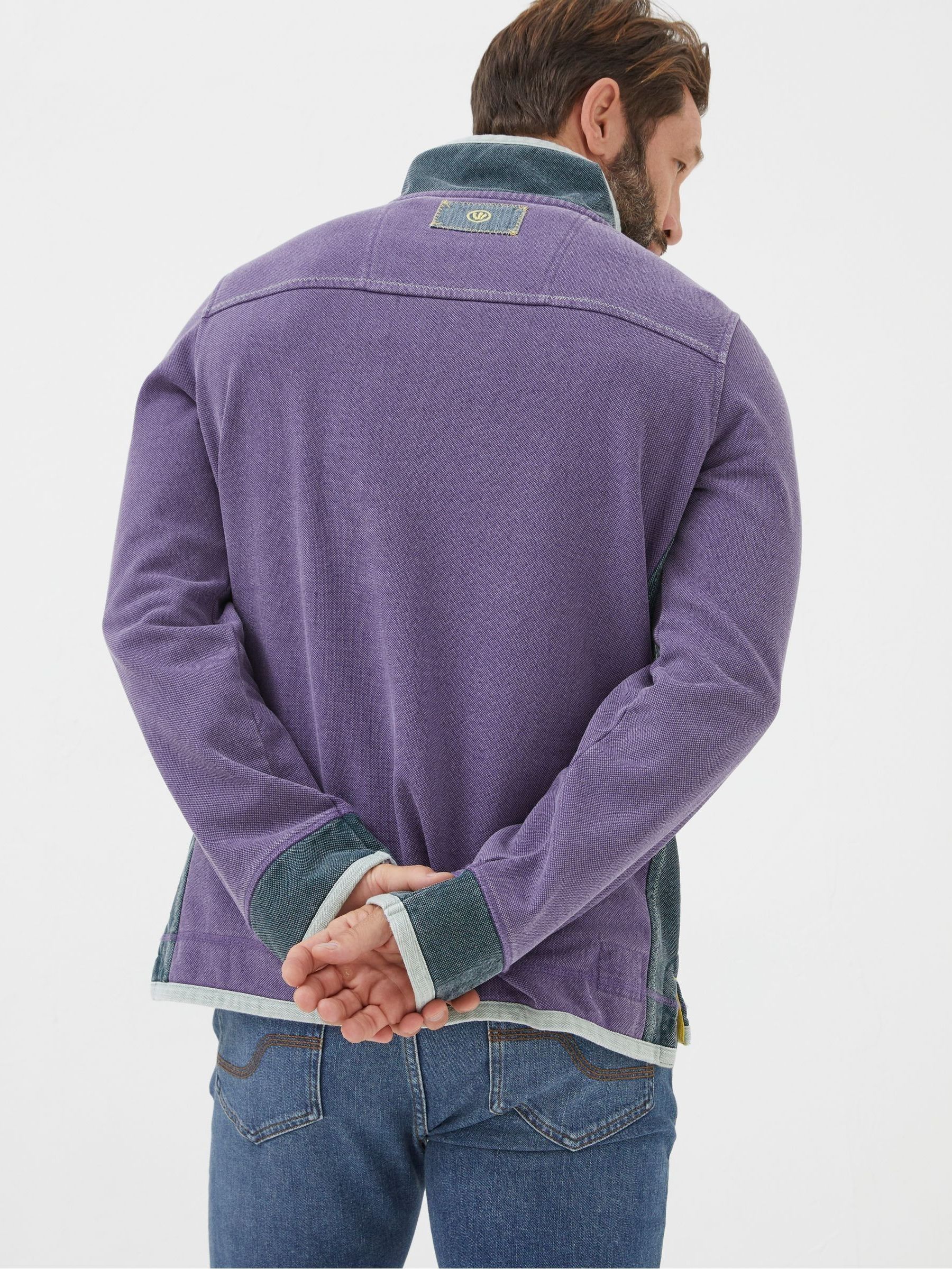 Airlie Purple Pocket Sweatshirt - Image 2 of 5