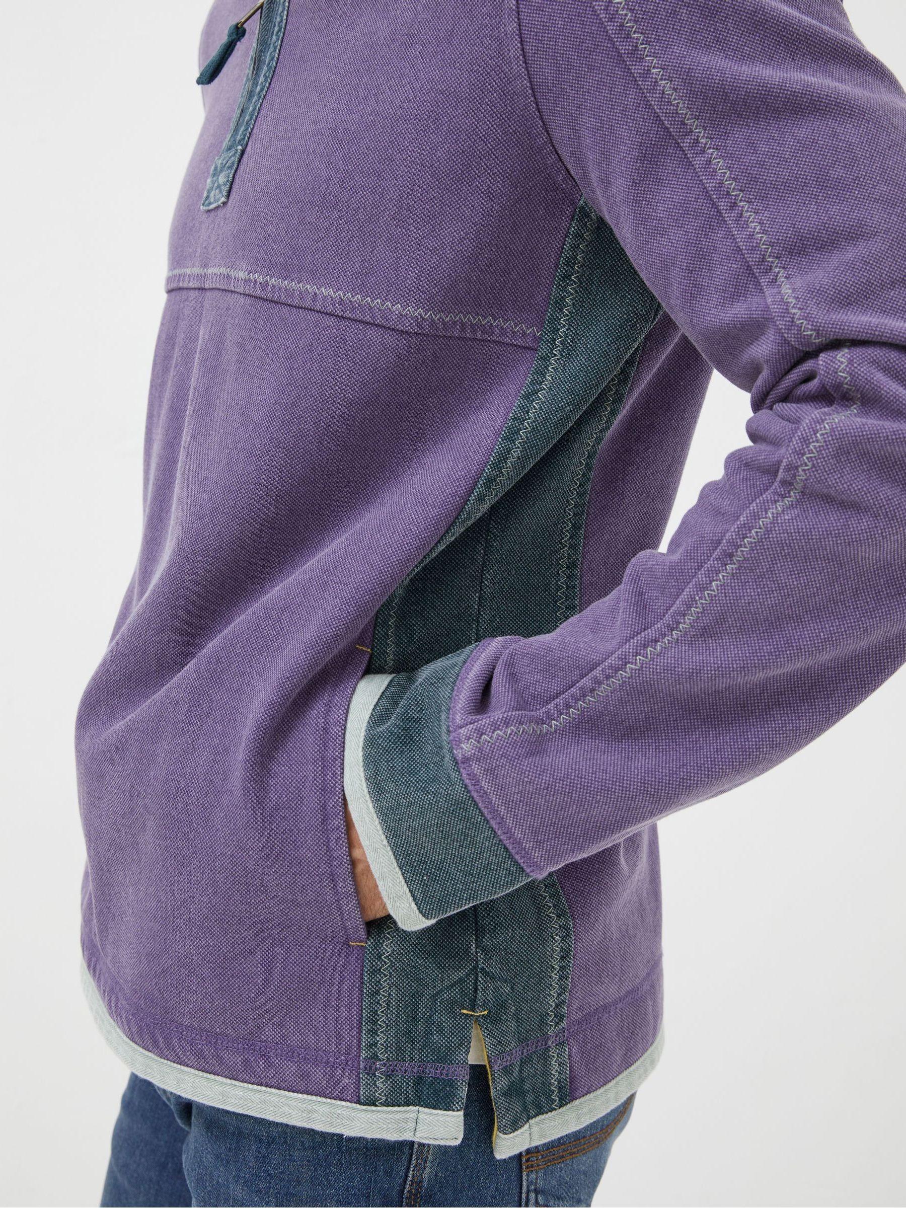 Airlie Purple Pocket Sweatshirt - Image 4 of 5