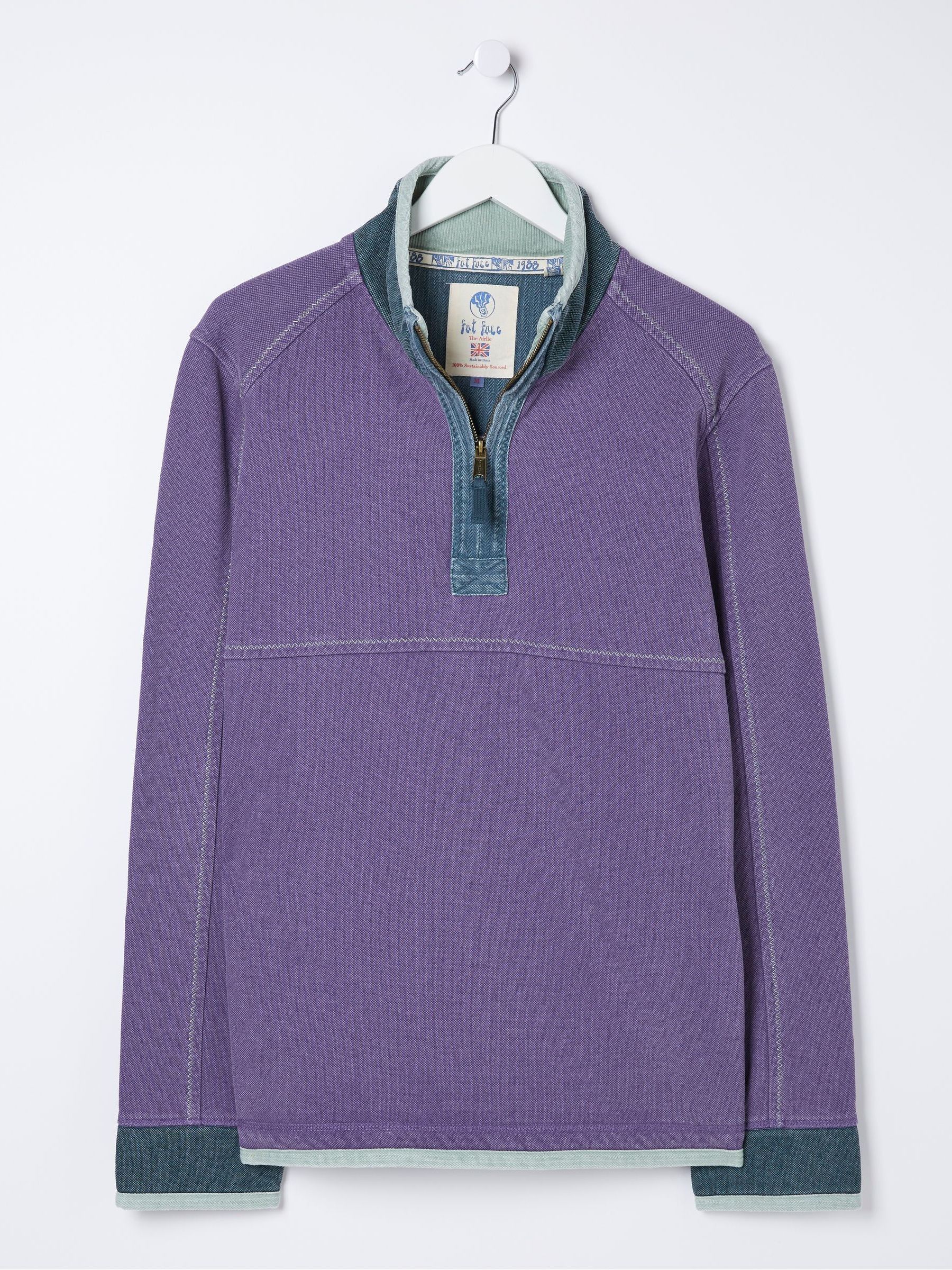 Airlie Purple Pocket Sweatshirt - Image 5 of 5