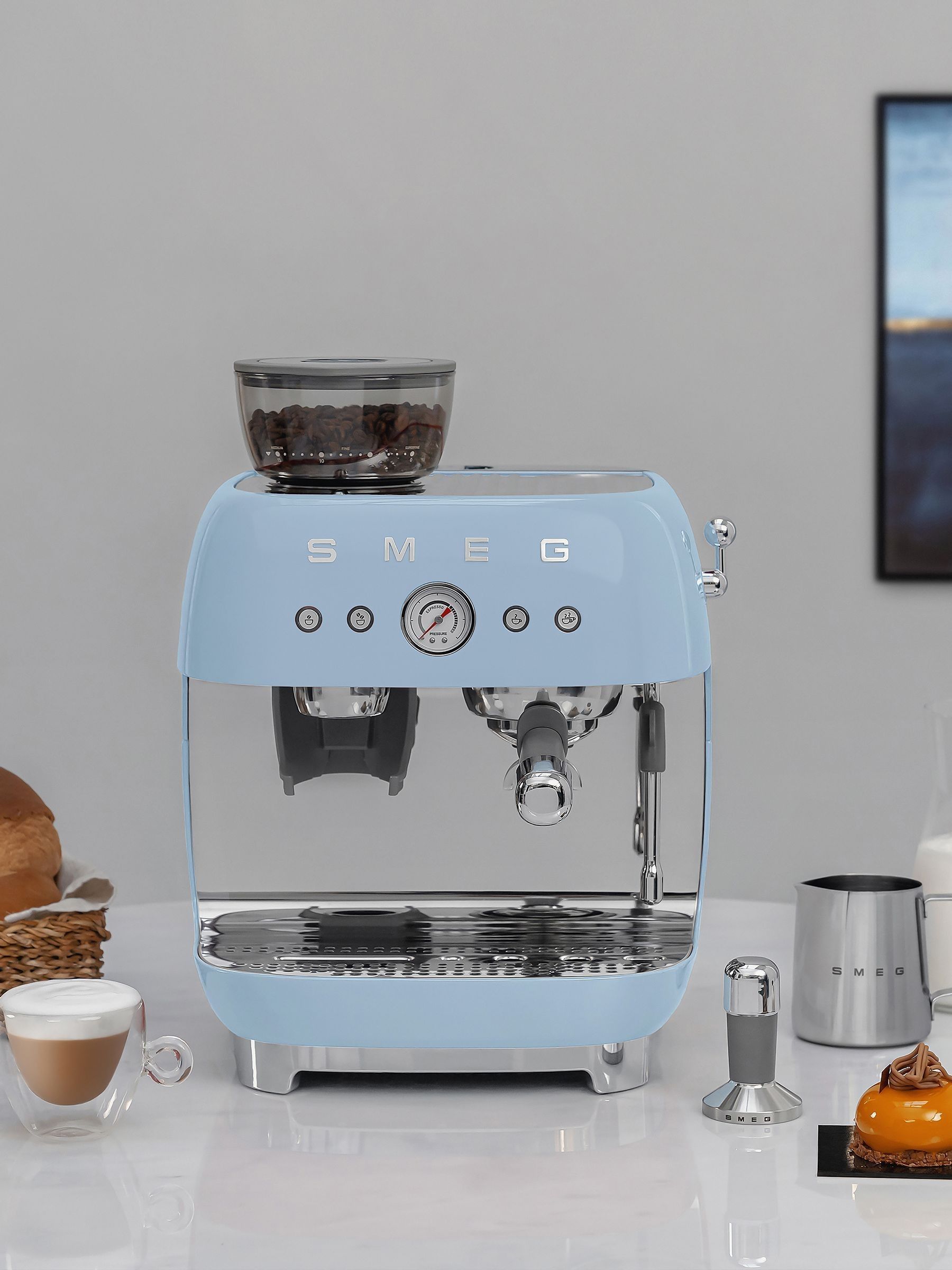Pale Blue Espresso Coffee Machine - Image 5 of 10