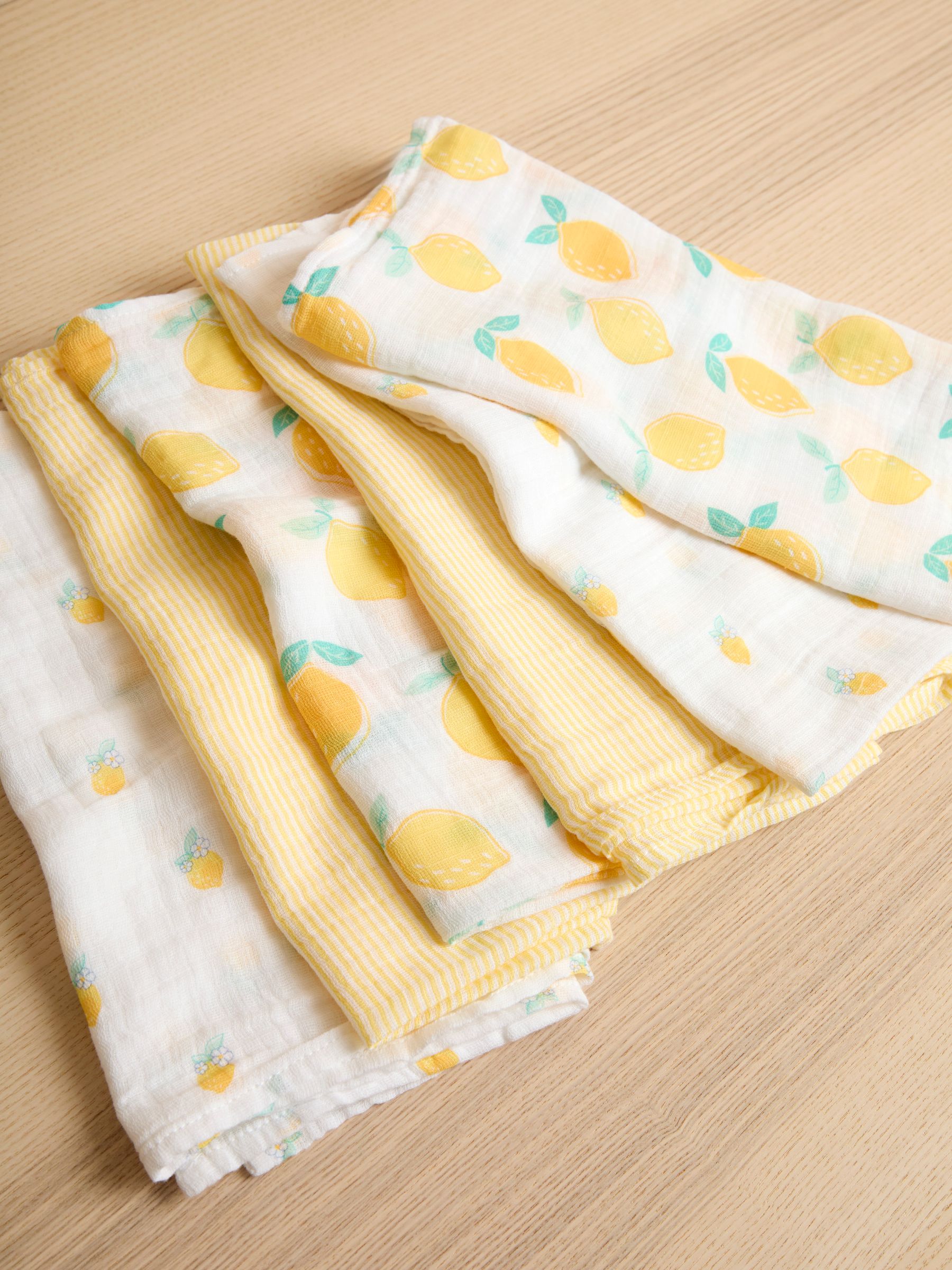 Yellow Lemons 6-Pack Muslins - Image 1 of 3