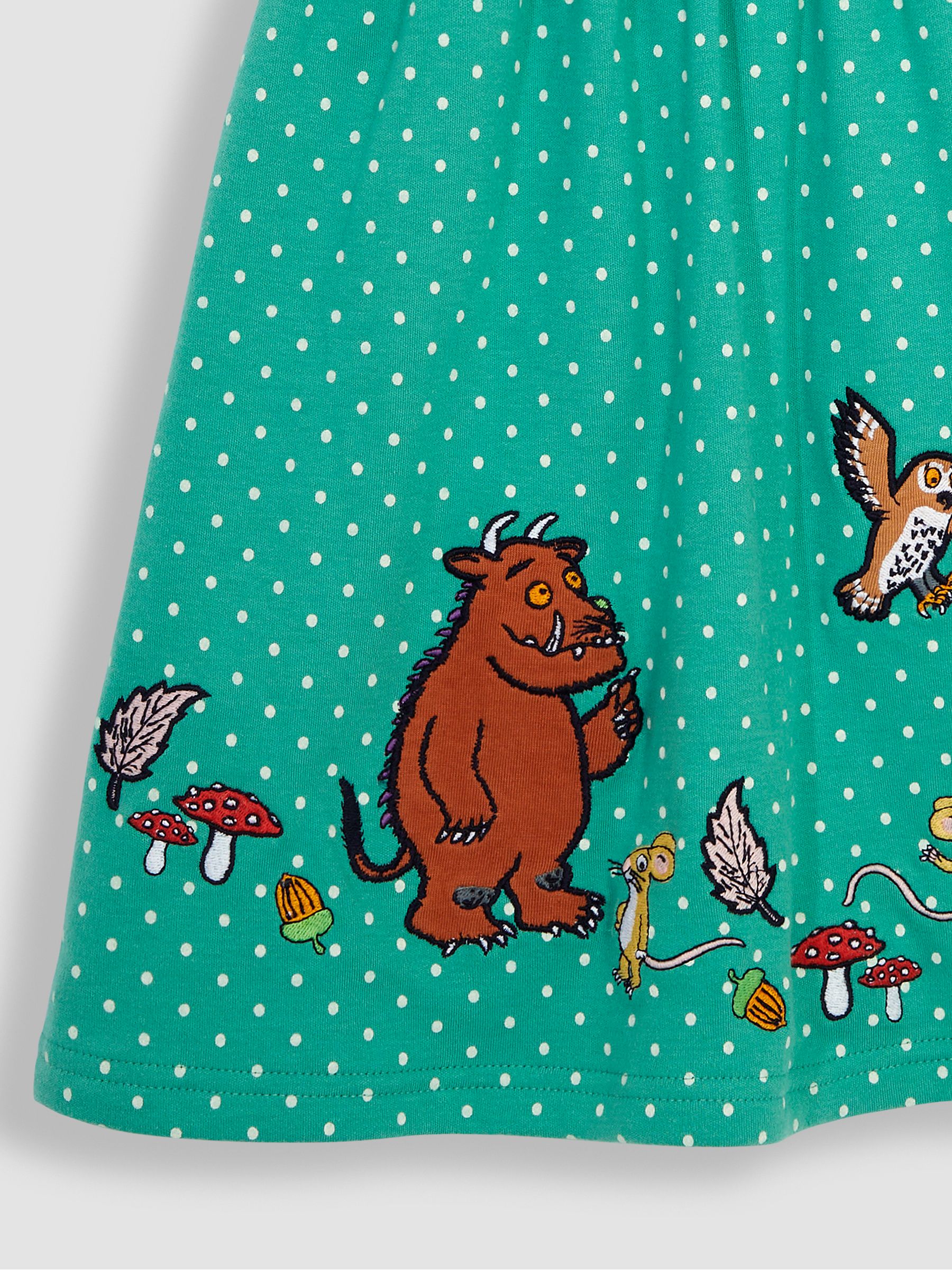 Green Gruffalo Applique Button Front Dress - Image 4 of 6
