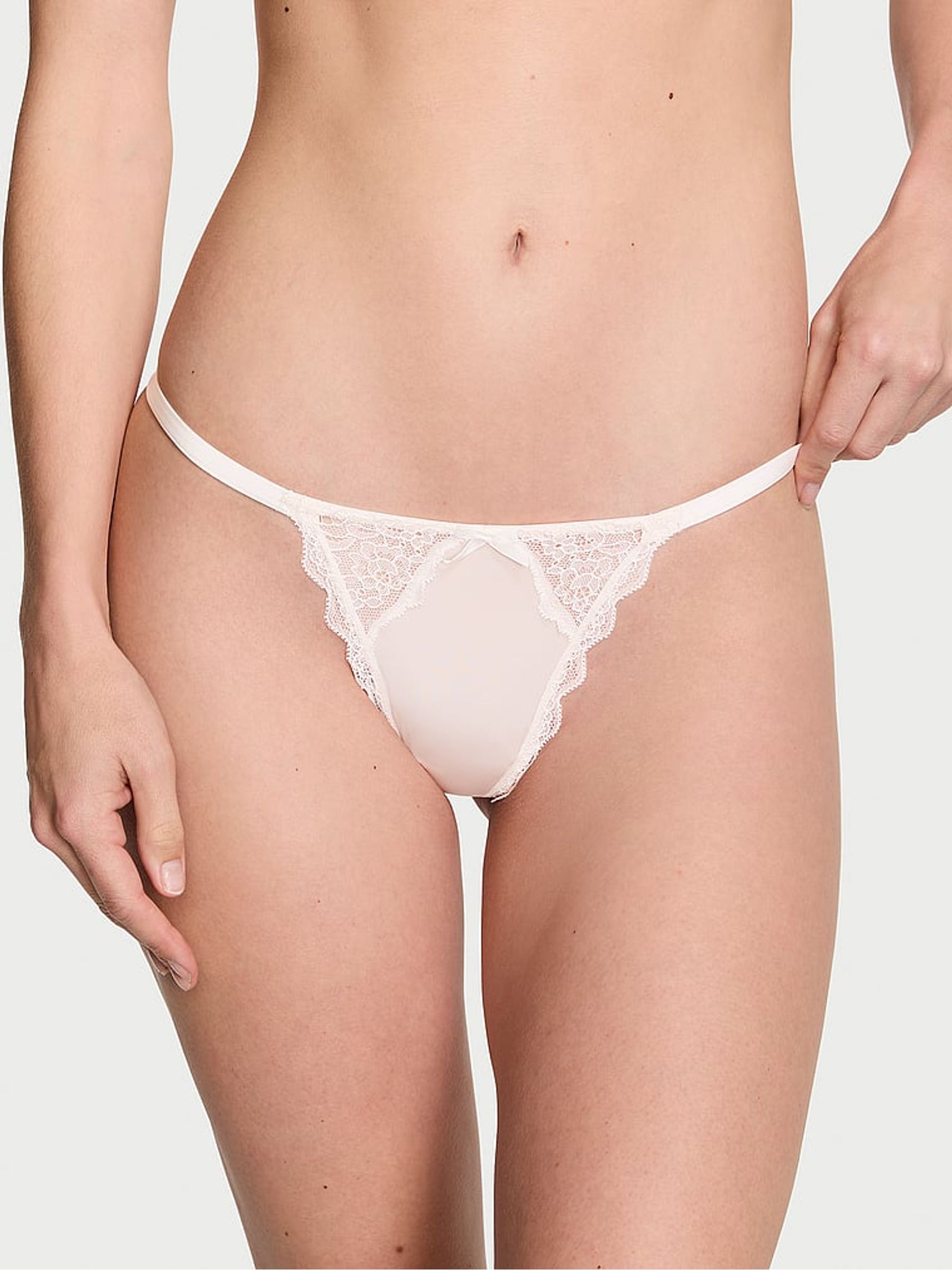 Coconut White G String Knickers - Image 1 of 3