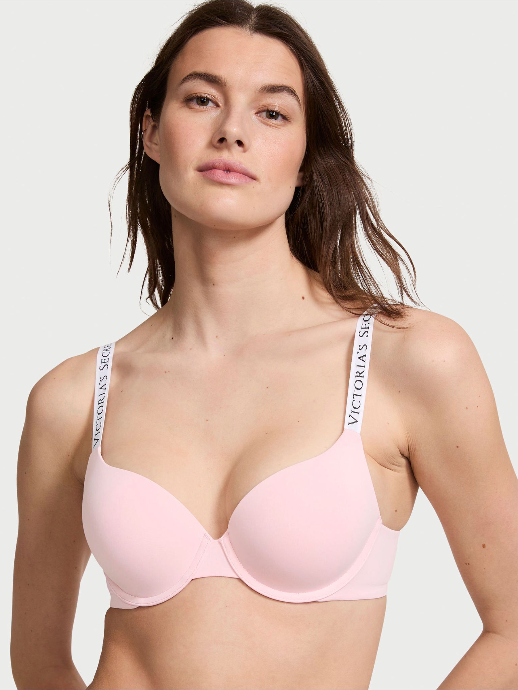 Pretty Blossom Pink and White Full Cup Push Up Bra | Victoria's