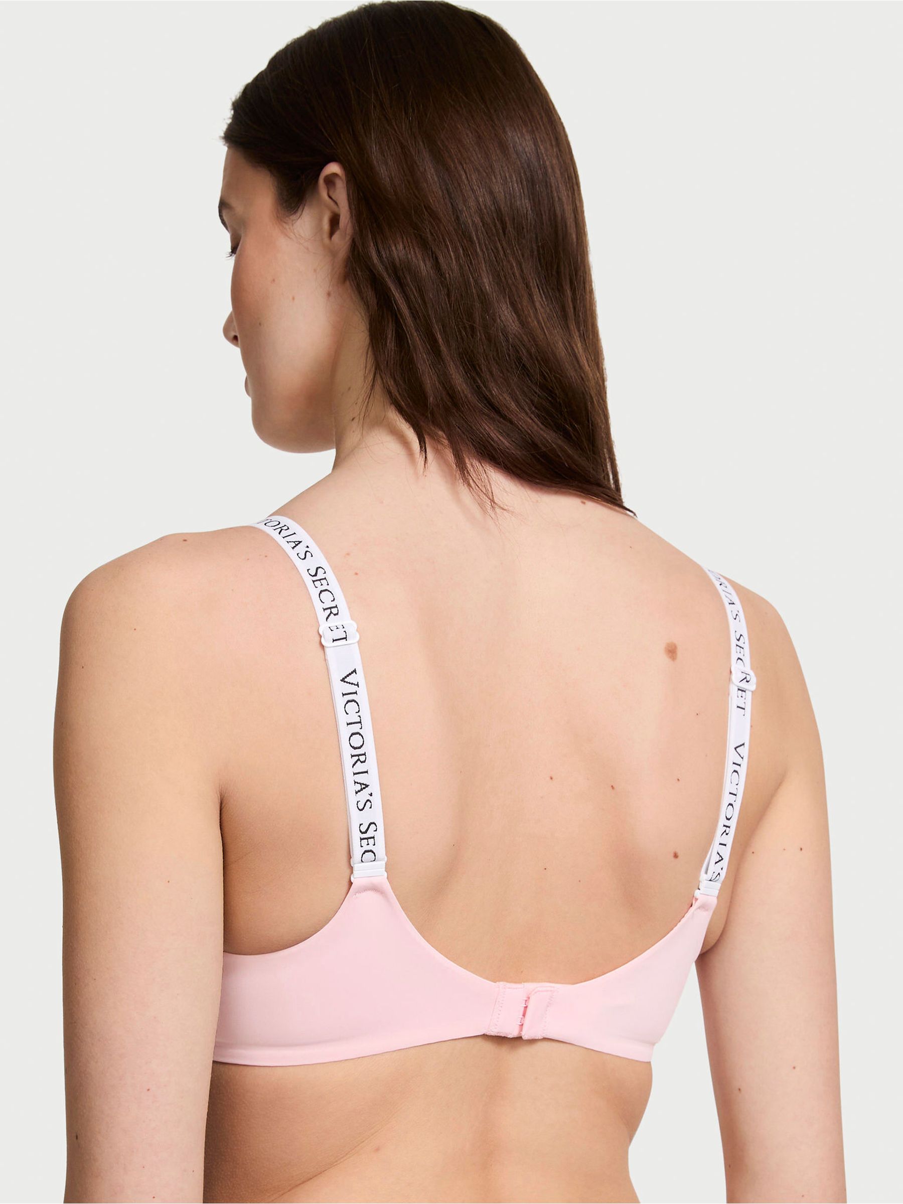 Pretty Blossom Pink and White Full Cup Push Up Bra - Image 2 of 3