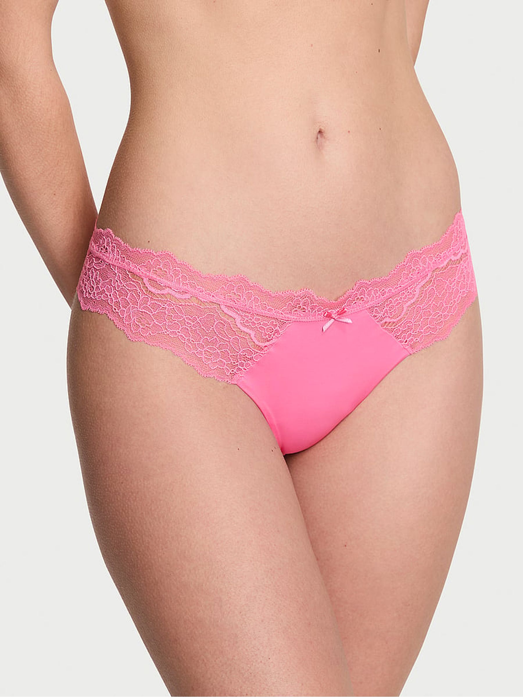 Tickled Pink Thong Knickers - Image 1 of 3