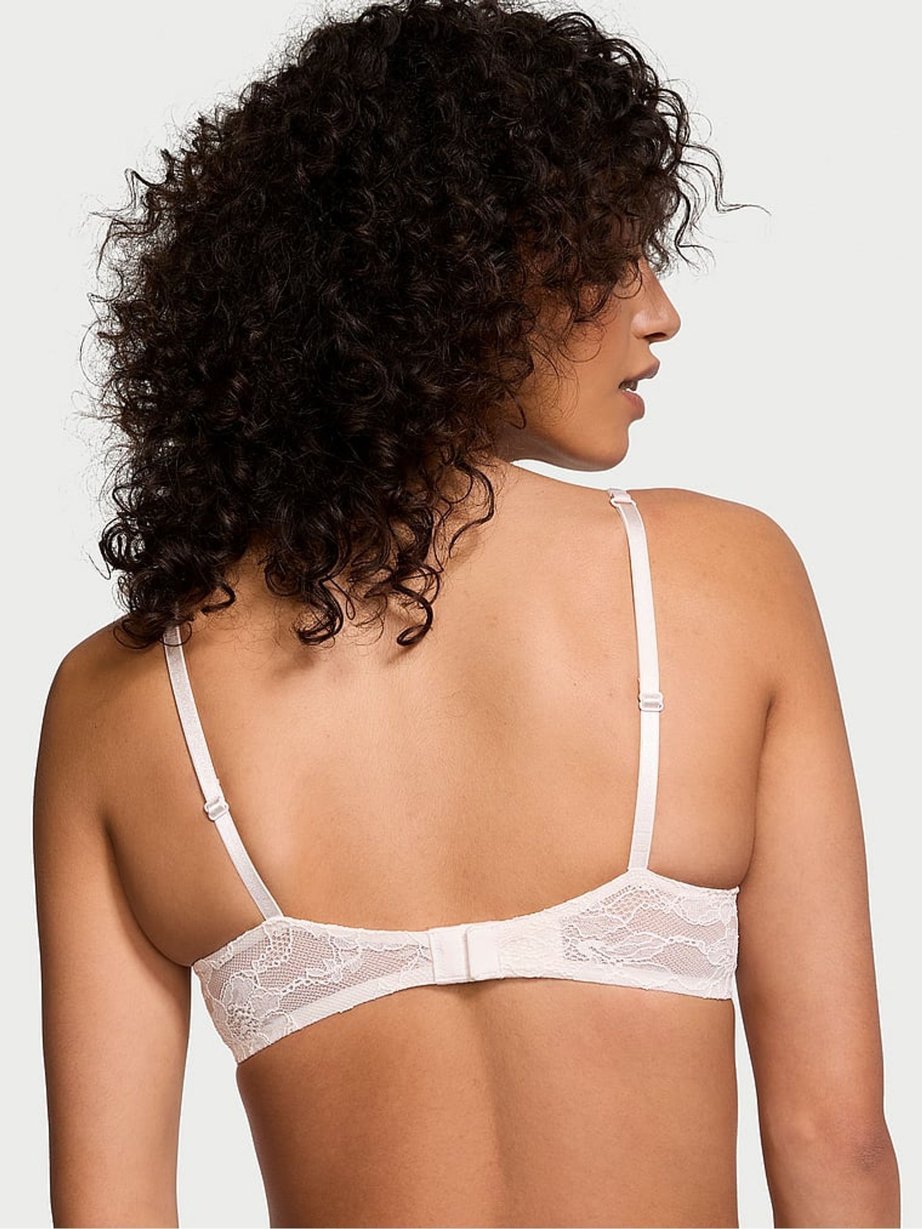 Coconut White Bombshell Add 2 Cups Push Up Double Shine Strap Bra - Image 2 of 4
